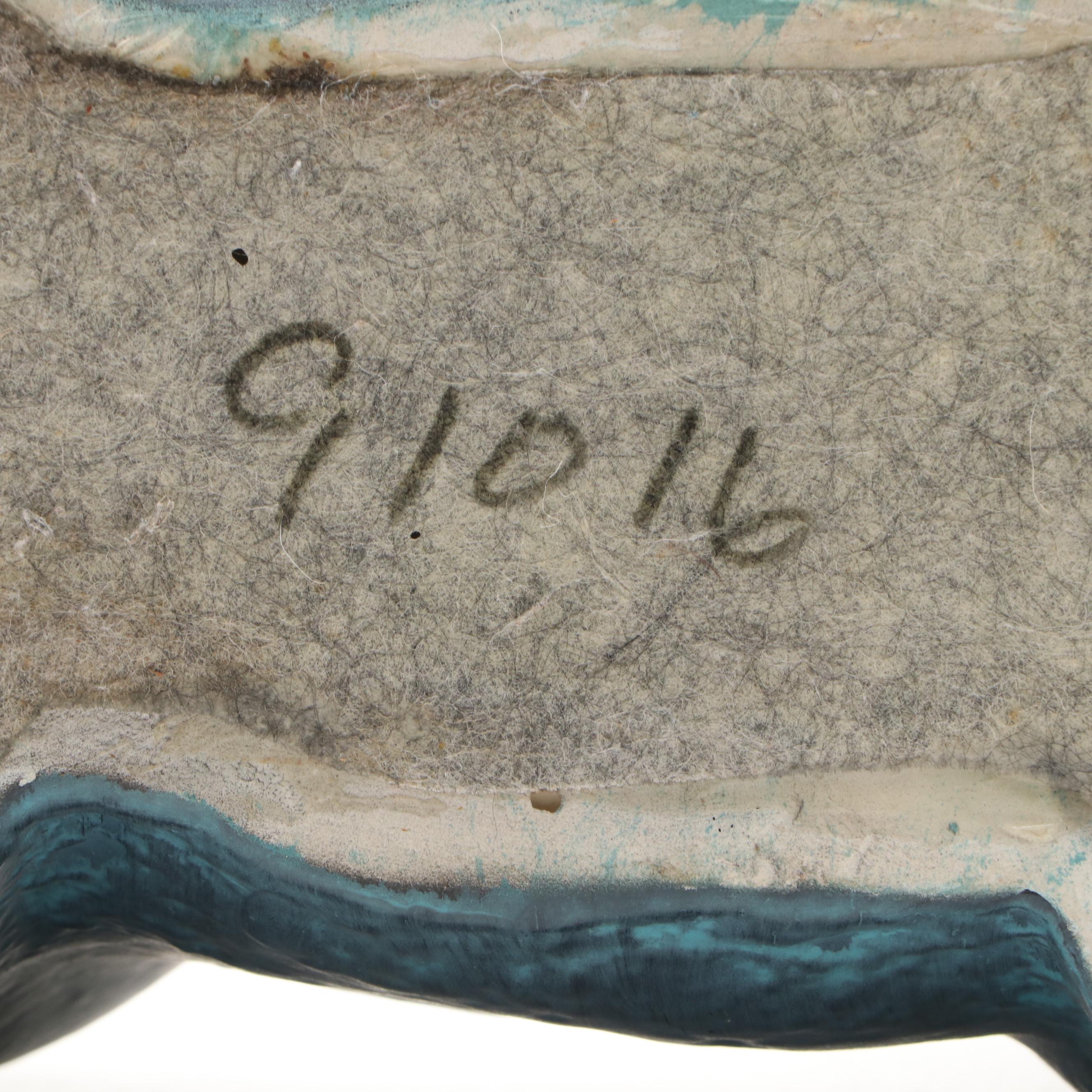 Chinese Porcelain Gilt Accented Peacock Vase with Tang Style Ceramic Horse