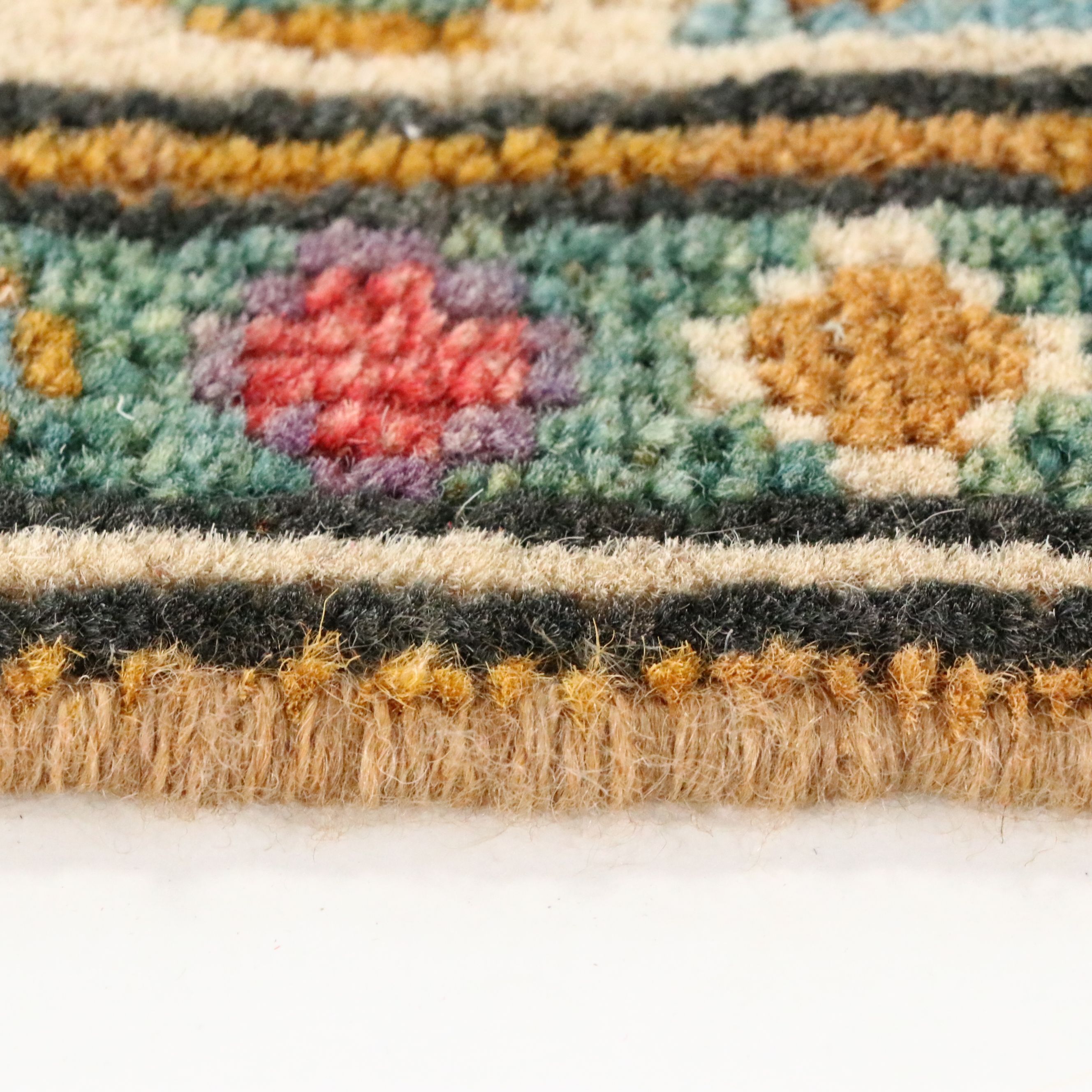 1'11 x 3'1 Hand-Knotted Afghan Kazak Accent Rug