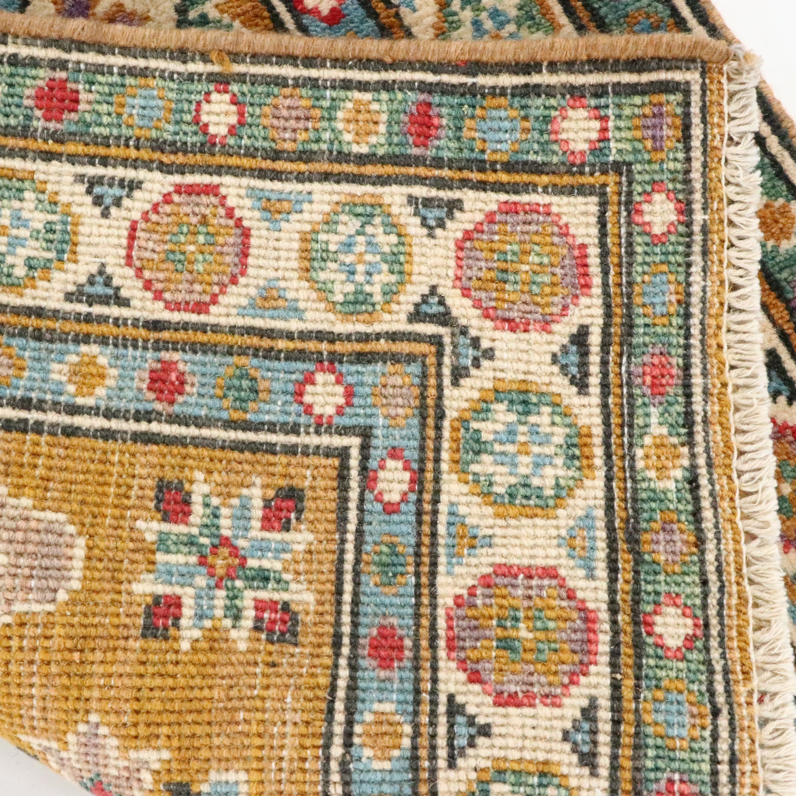 1'11 x 3'1 Hand-Knotted Afghan Kazak Accent Rug