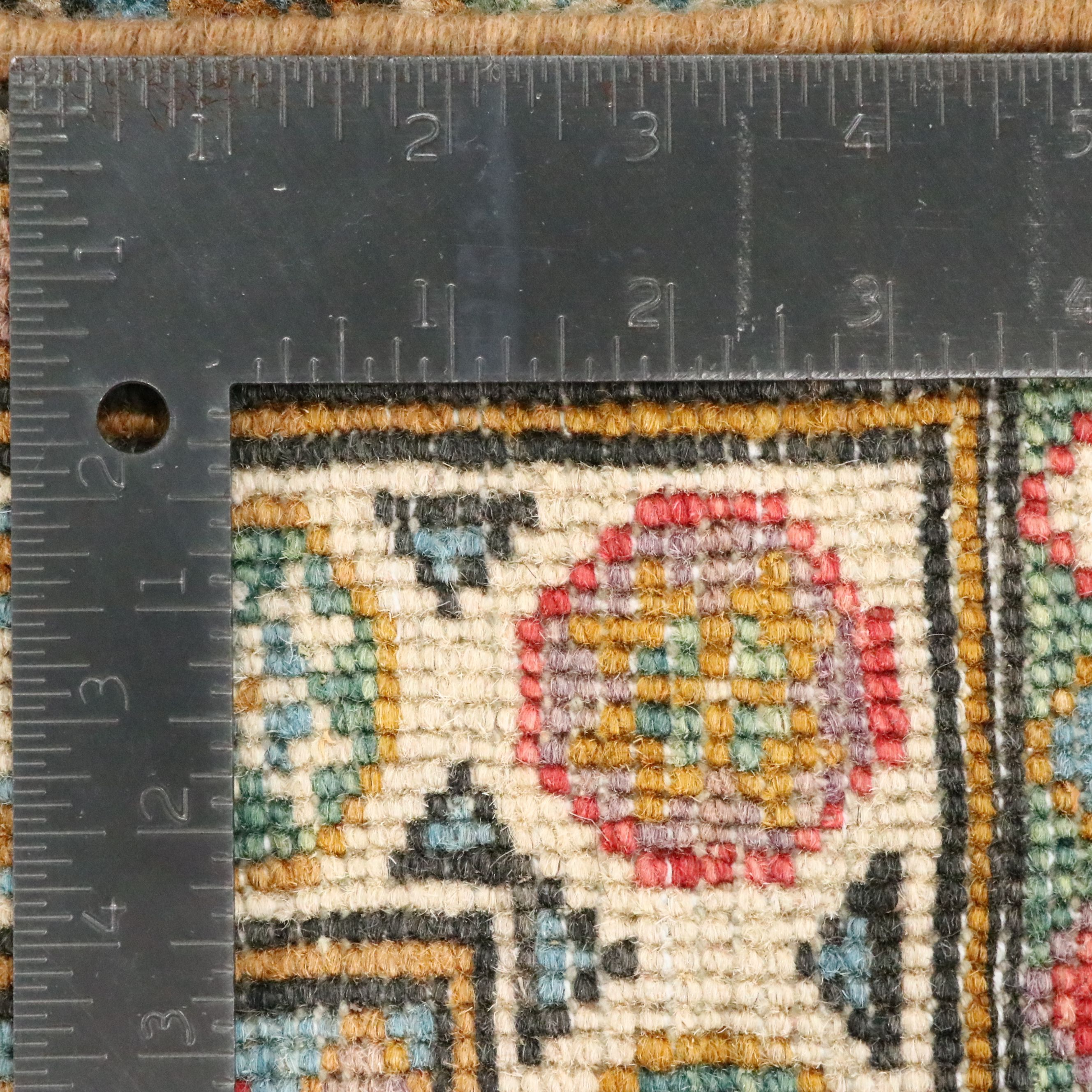 1'11 x 3'1 Hand-Knotted Afghan Kazak Accent Rug