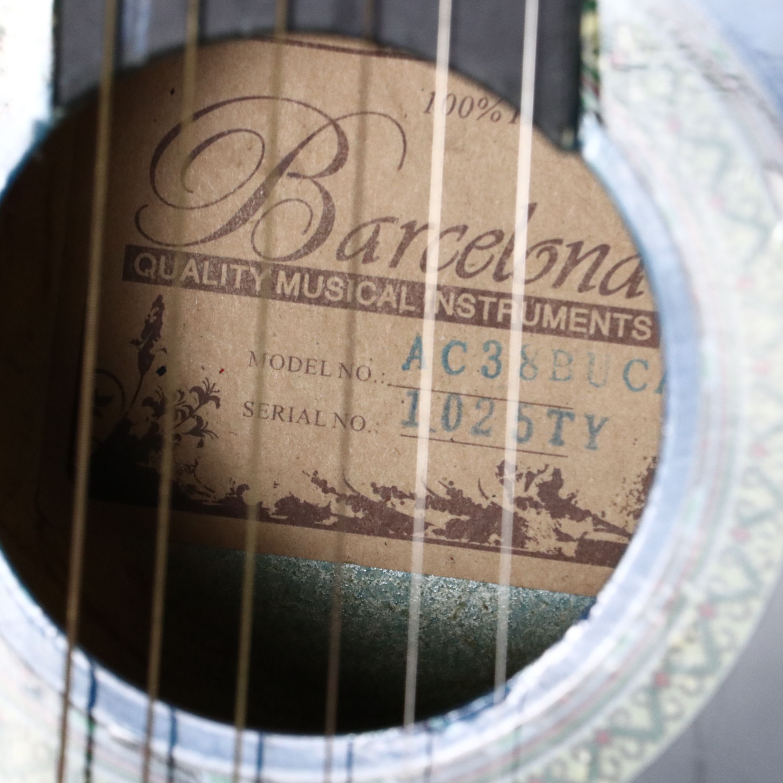 Barcelona Blue Acoustic Guitar
