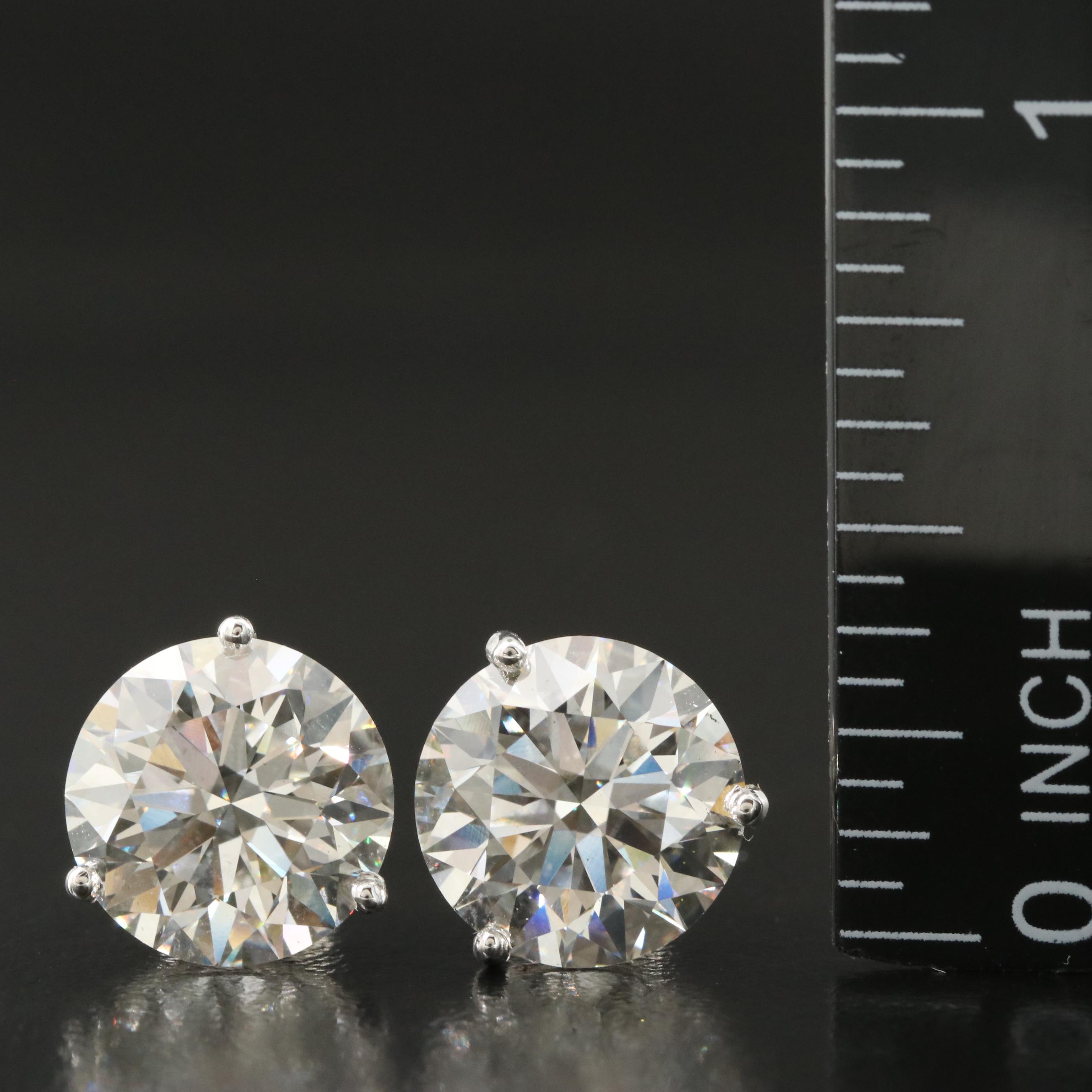 14K 8.10 CTW Lab Grown Diamond Martini Stud Earrings