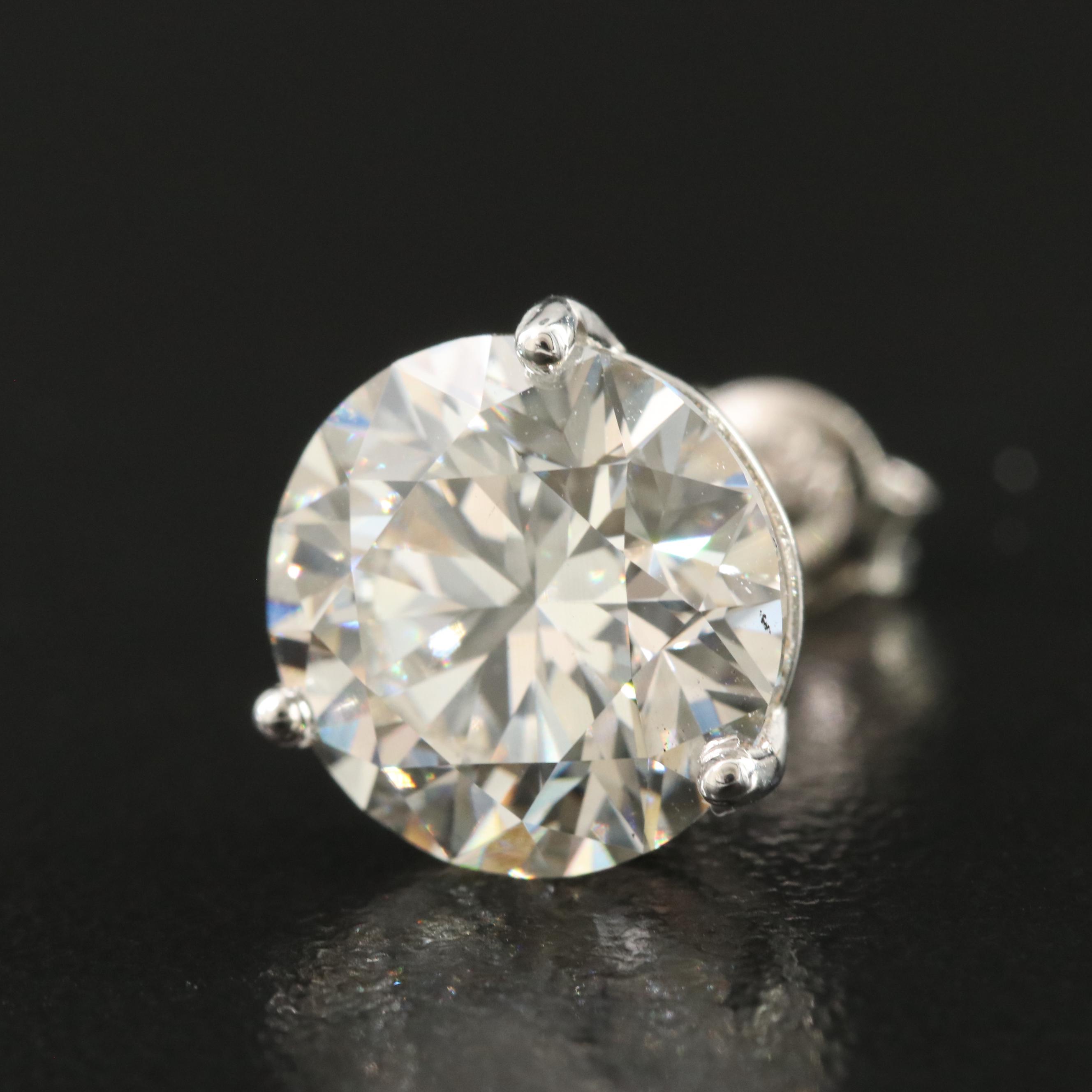 14K 8.10 CTW Lab Grown Diamond Martini Stud Earrings