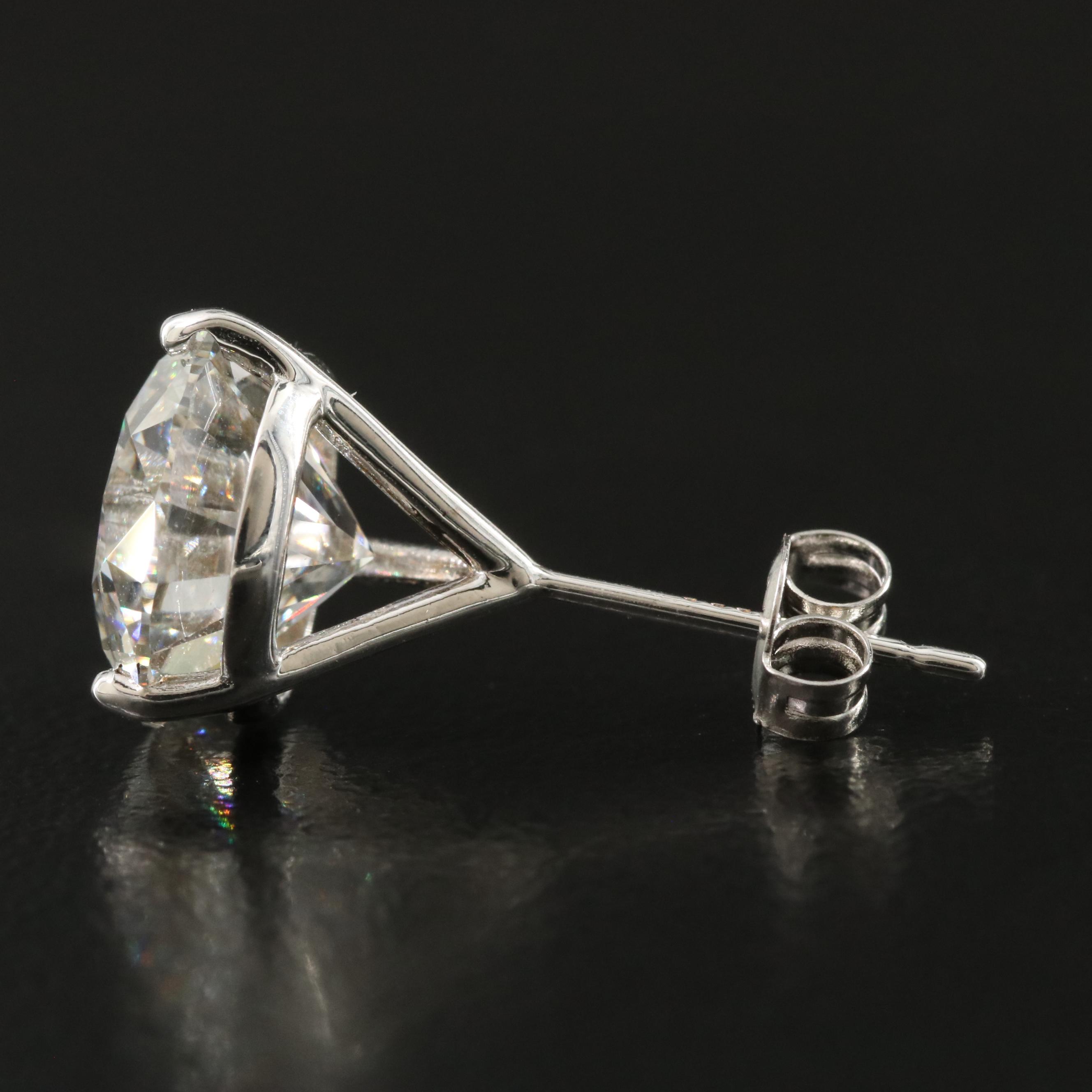 14K 8.10 CTW Lab Grown Diamond Martini Stud Earrings