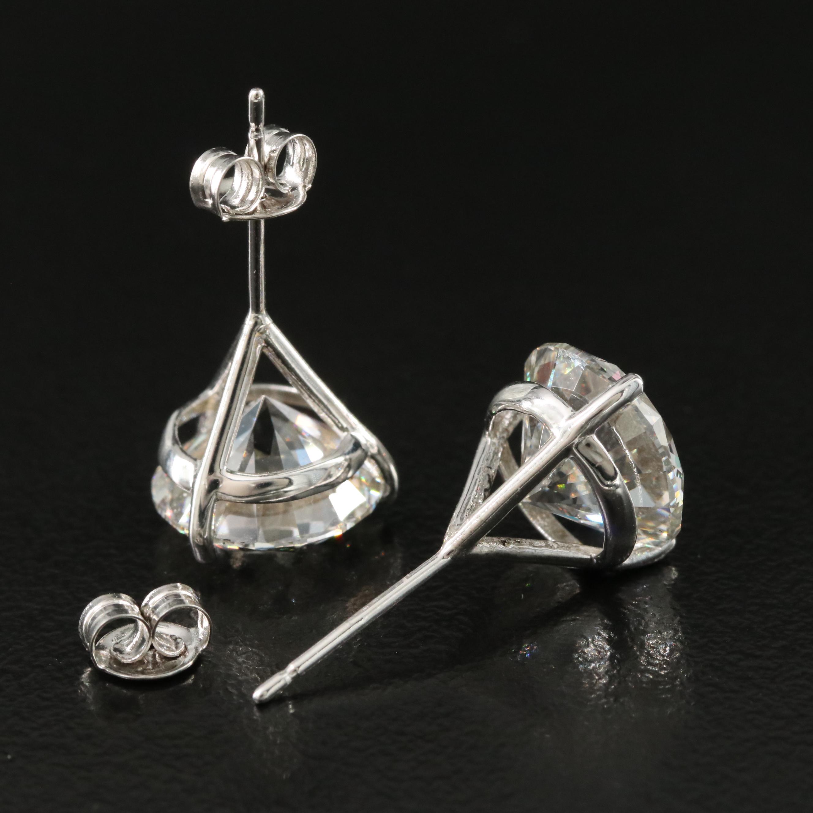 14K 8.10 CTW Lab Grown Diamond Martini Stud Earrings