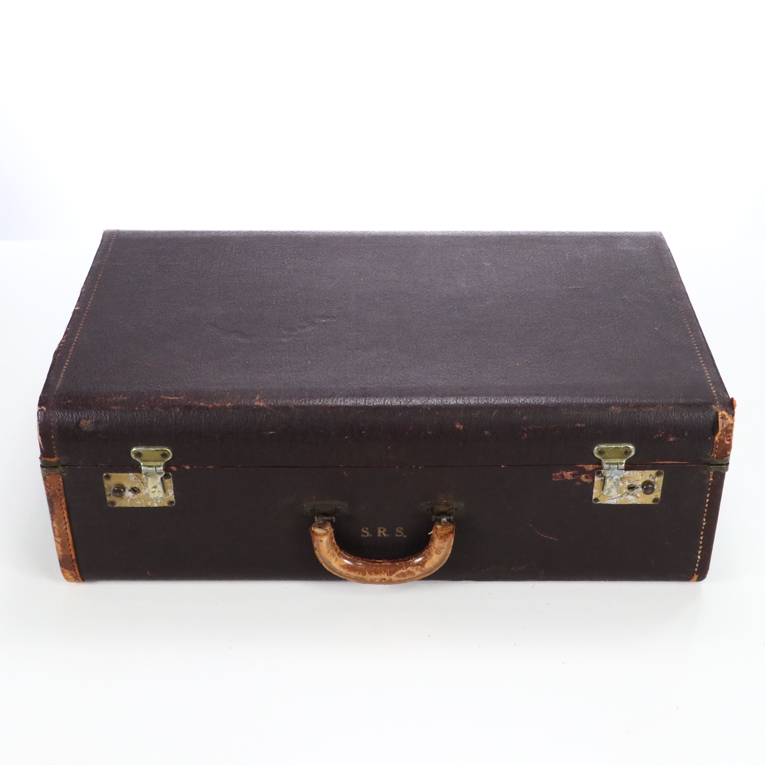 Leather Suitcase, Early to Mid-20th Century