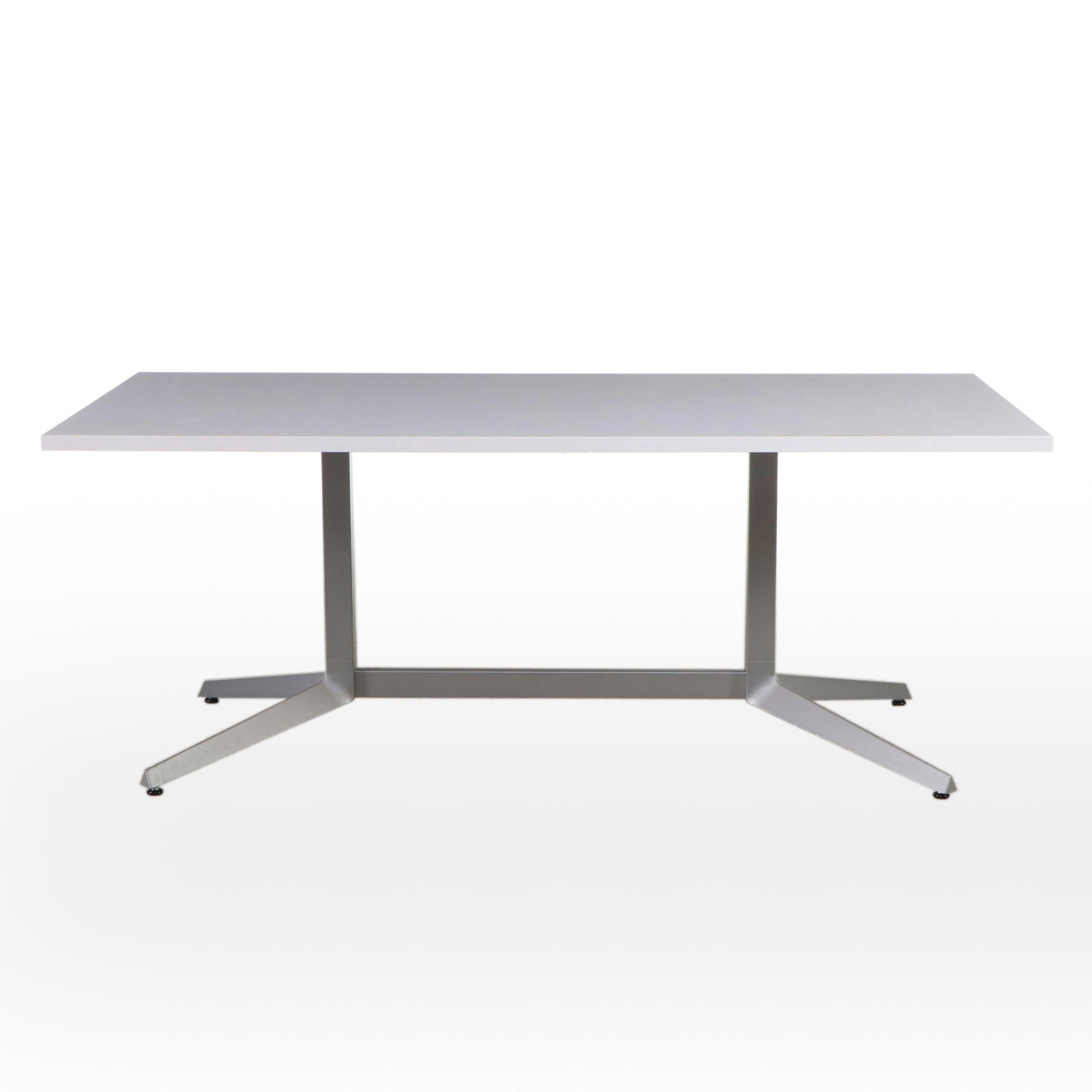 Knoll Contemporary Laminate Table with Metal Frame