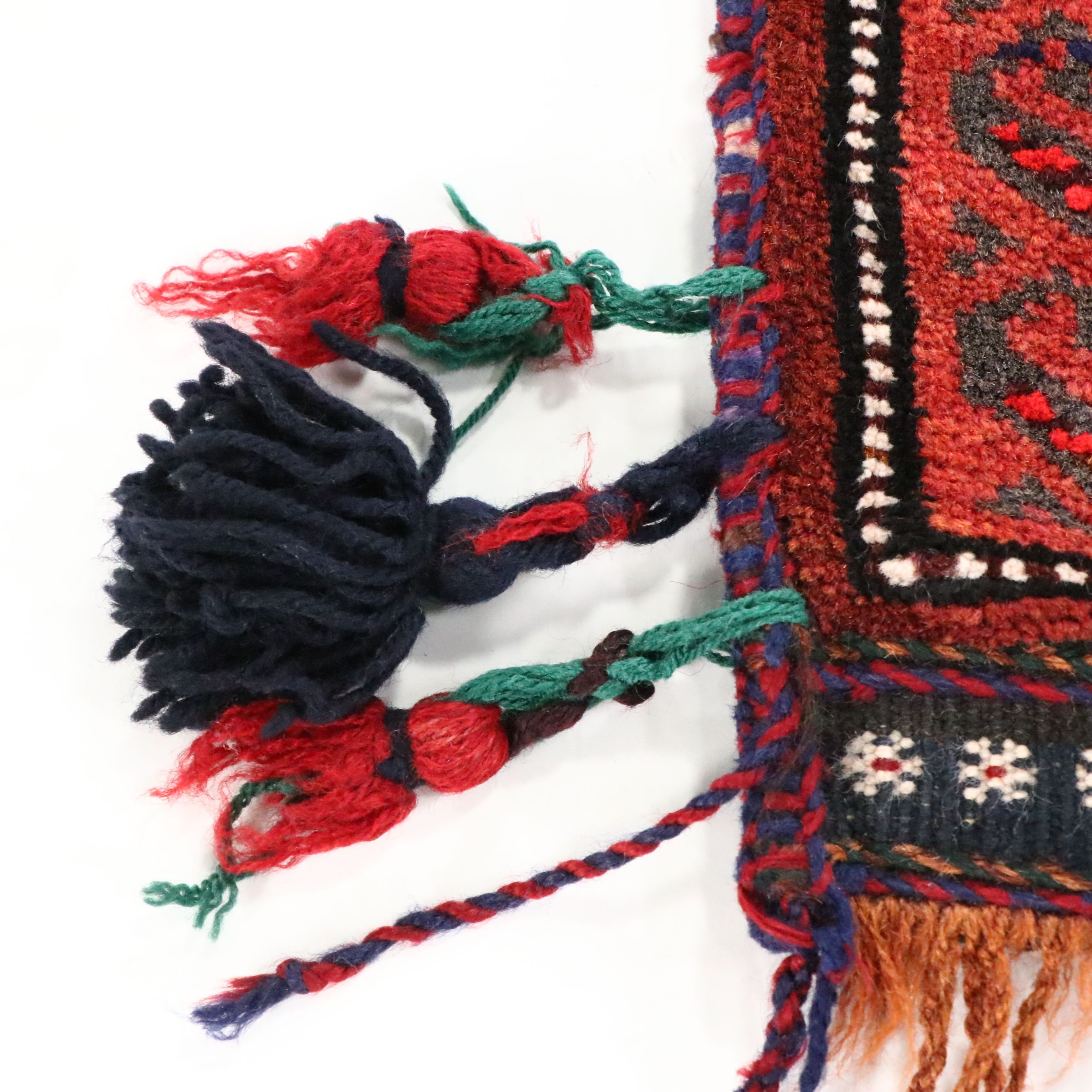 2'6 x 3'11 Hand-Knotted Afghan Baluch Balisht Bag Cushion Cover