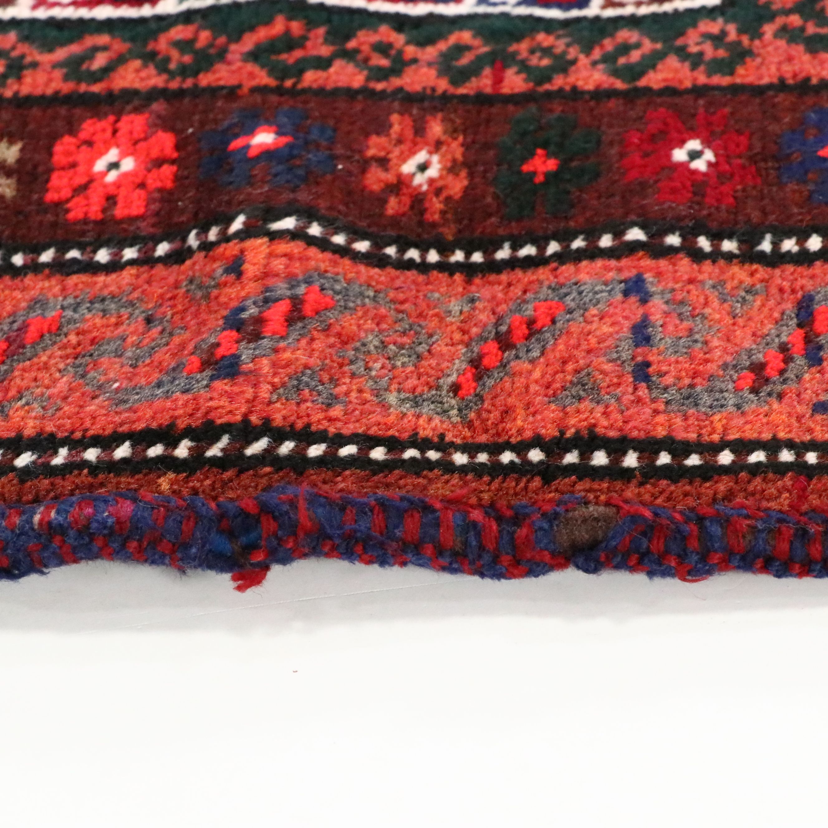2'6 x 3'11 Hand-Knotted Afghan Baluch Balisht Bag Cushion Cover