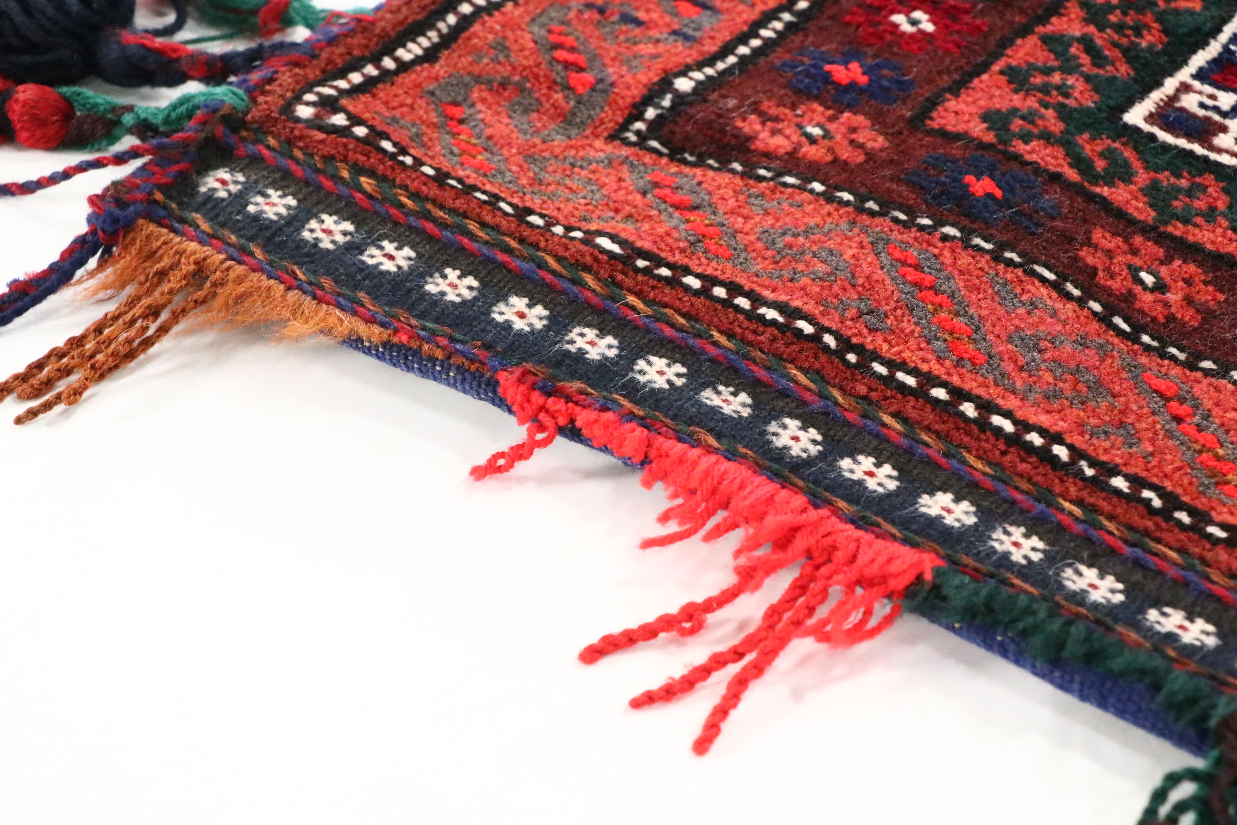 2'6 x 3'11 Hand-Knotted Afghan Baluch Balisht Bag Cushion Cover