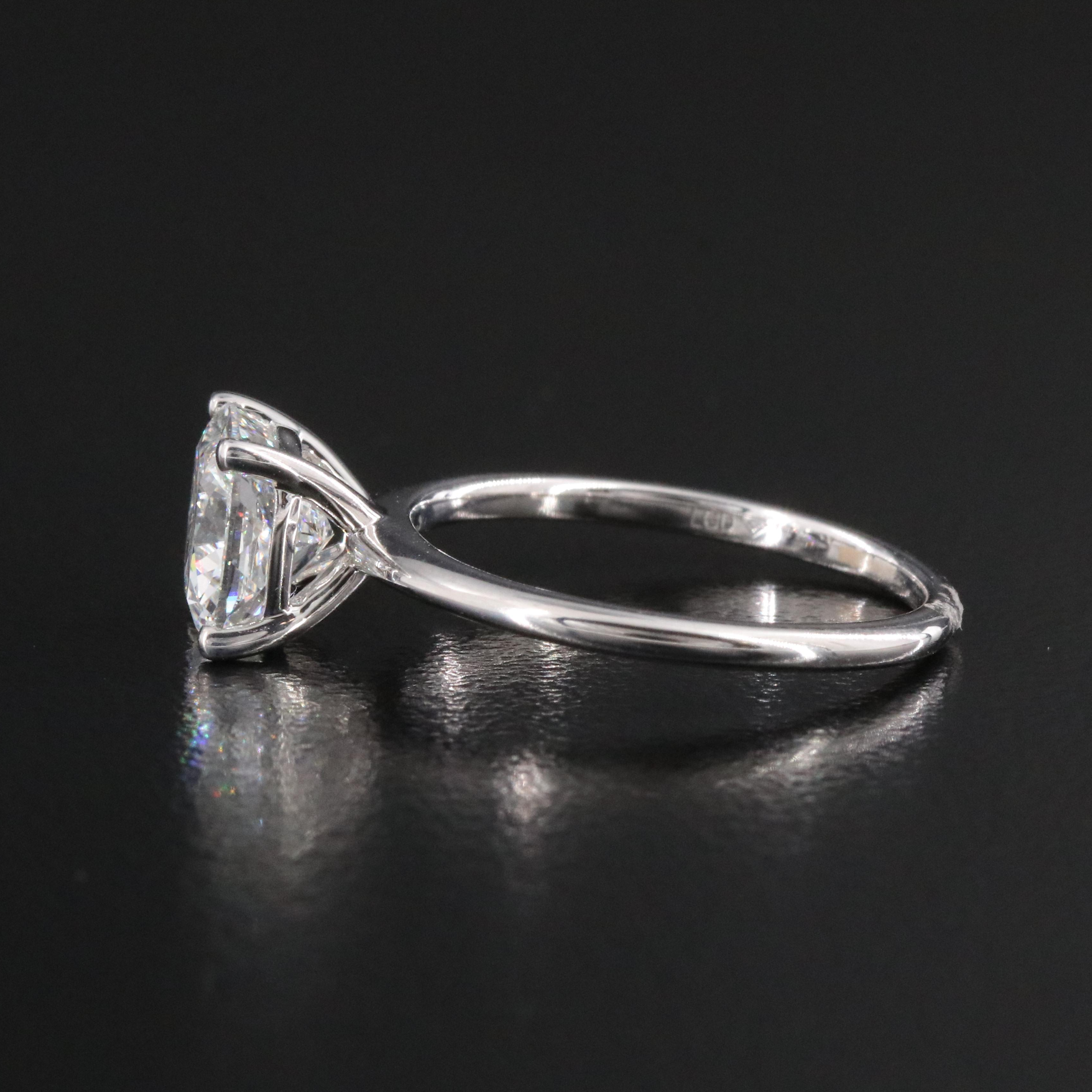 14K 2.07 CT Lab Grown Diamond Ring with Online IGI Report