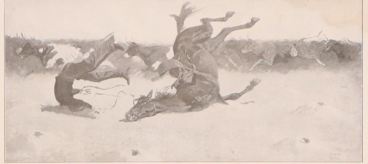 Halftone After Frederic Sackrider Remington for "Done in the Open"