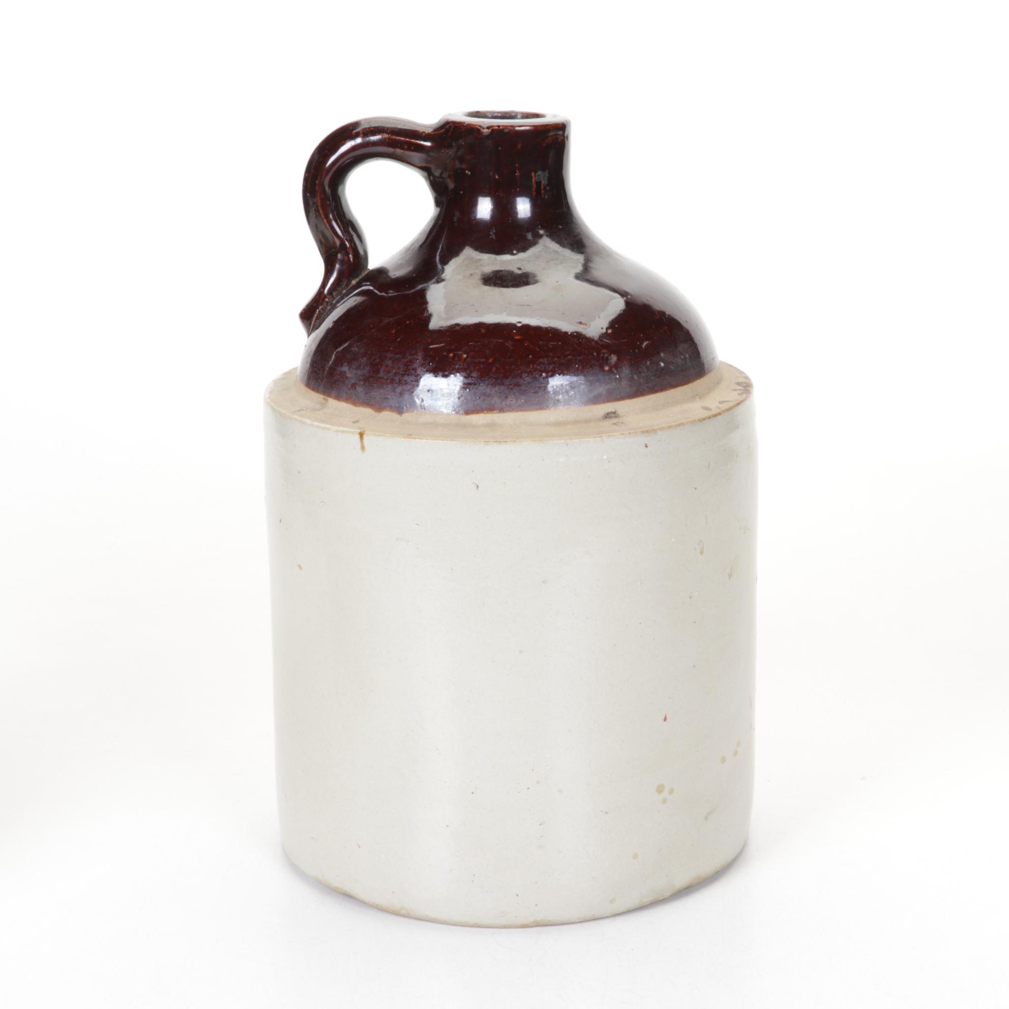 Salt Glazed Stoneware Jugs & Crock