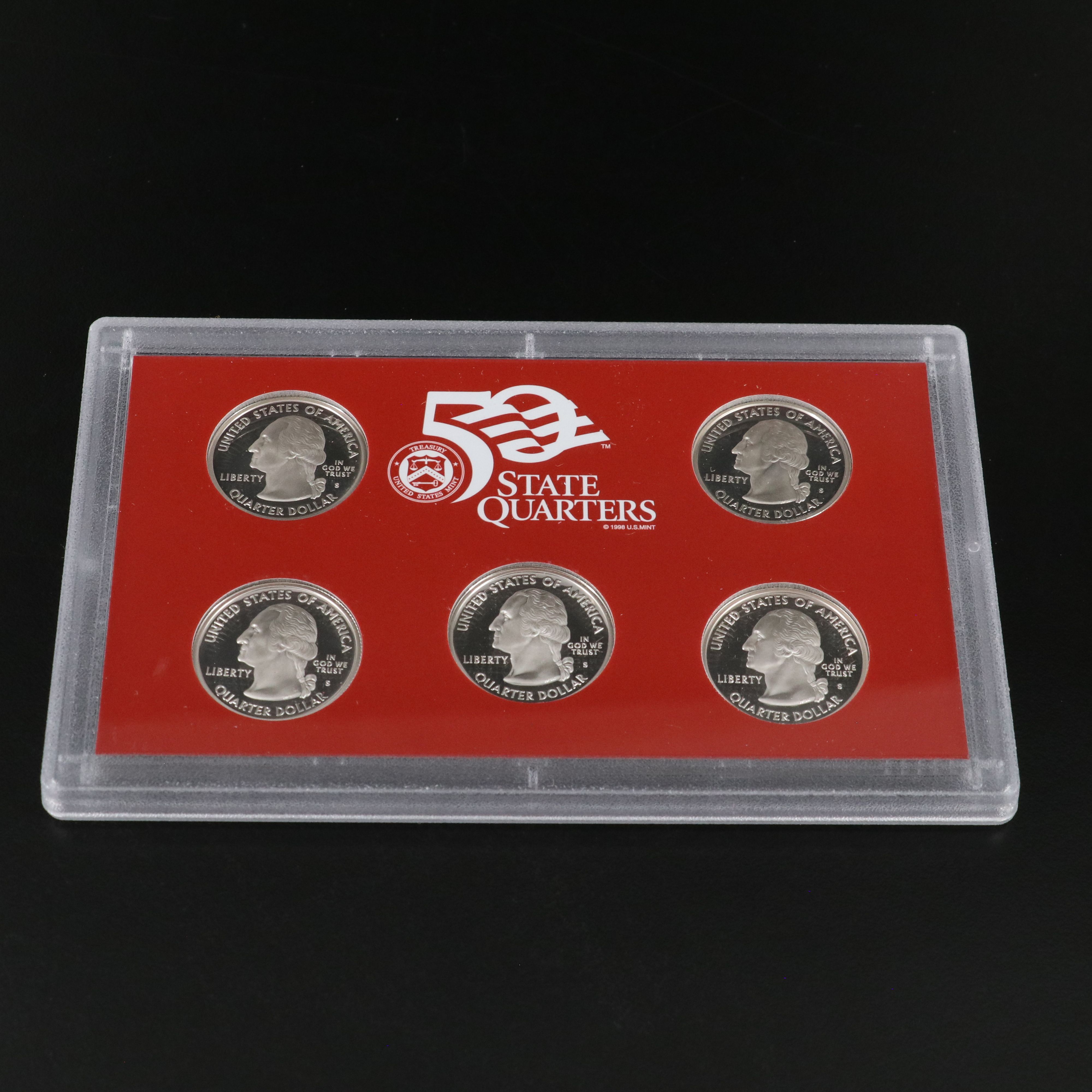Two United States Modern Silver Proof Sets, 2004 and 2005