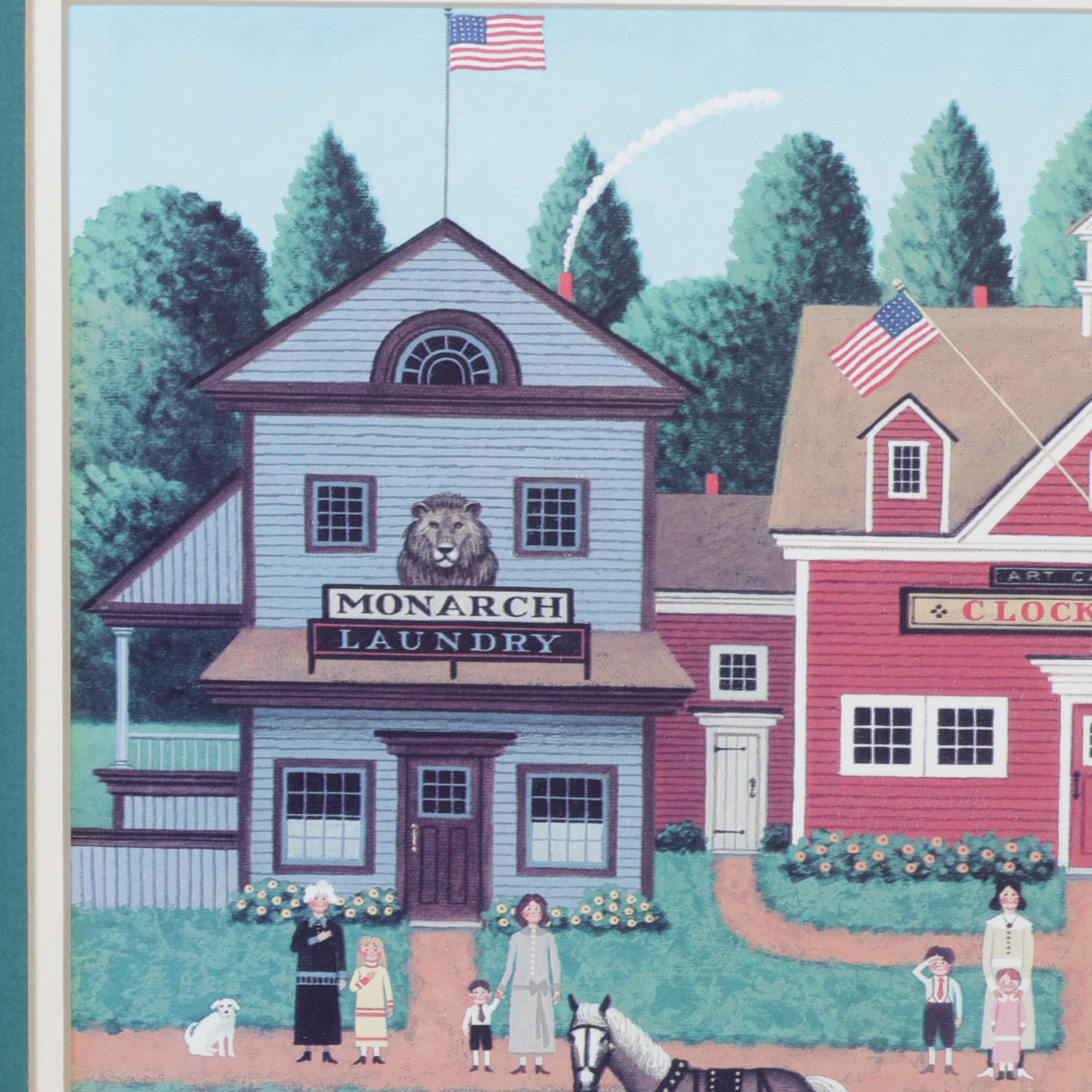 Offset Lithograph after Charles Wysocki "Young Patriots"