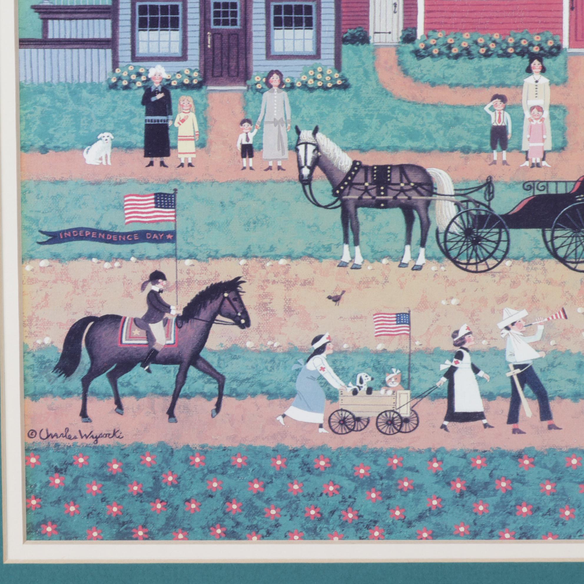 Offset Lithograph after Charles Wysocki "Young Patriots"