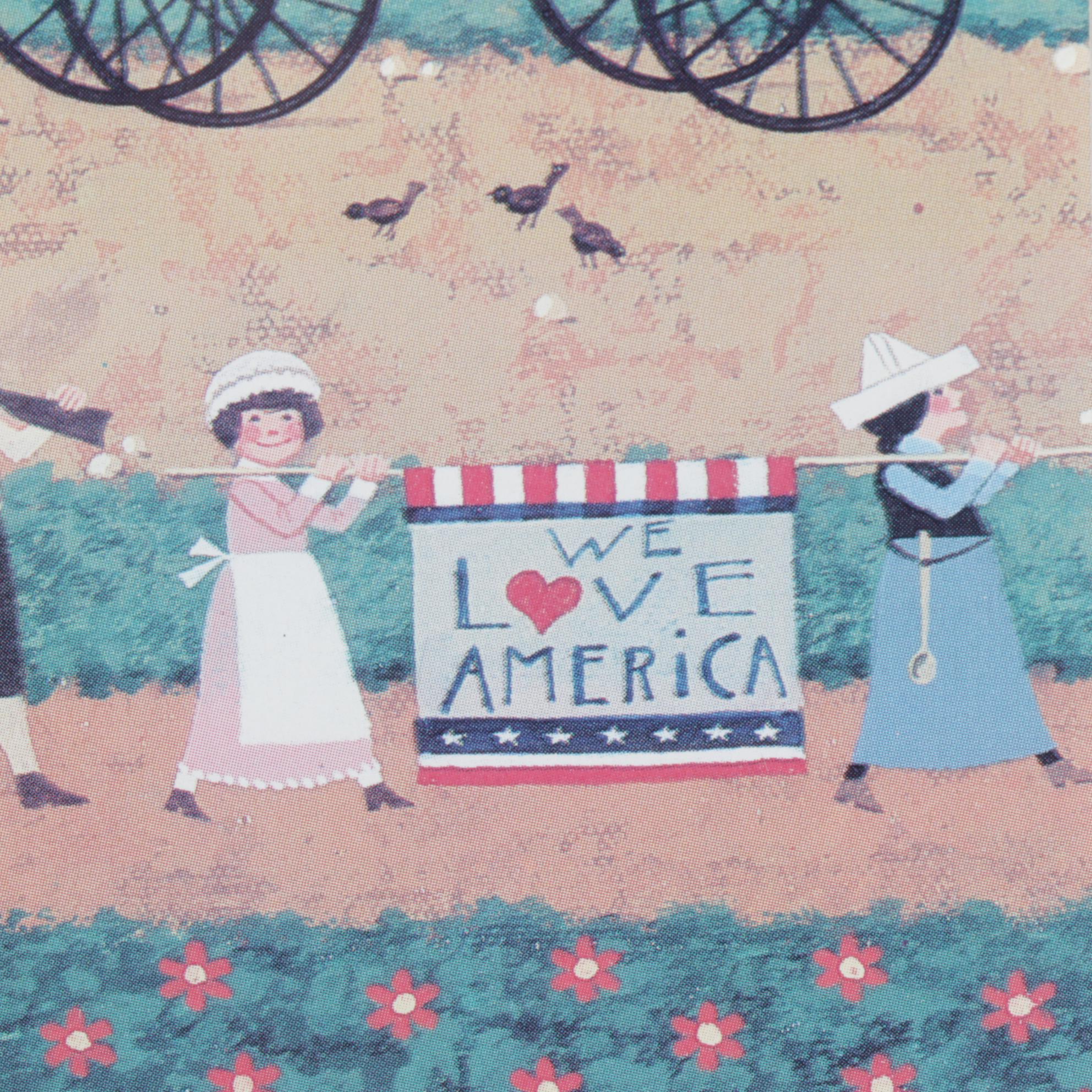 Offset Lithograph after Charles Wysocki "Young Patriots"