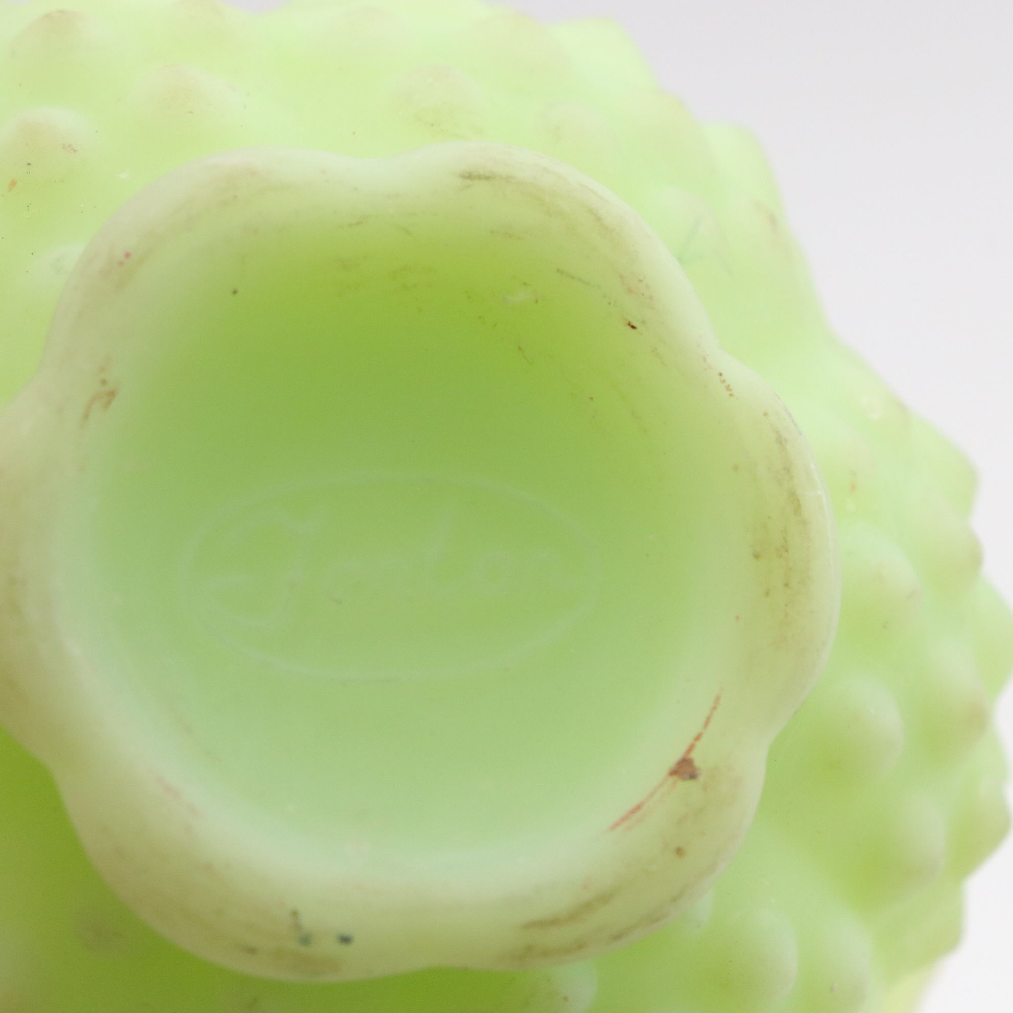 Fenton Uranium Glass "Hobnail" Fairy Lamp, Degenhart Chicken Salt Cellars & More