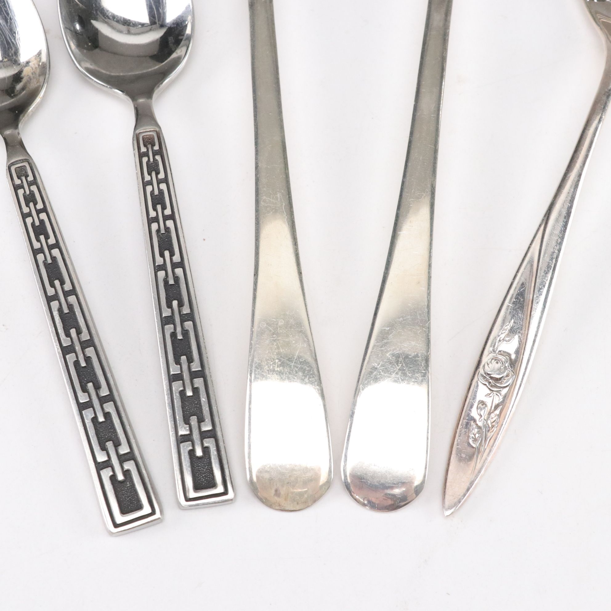Silver Plate & Stainless Steel Flatware Set
