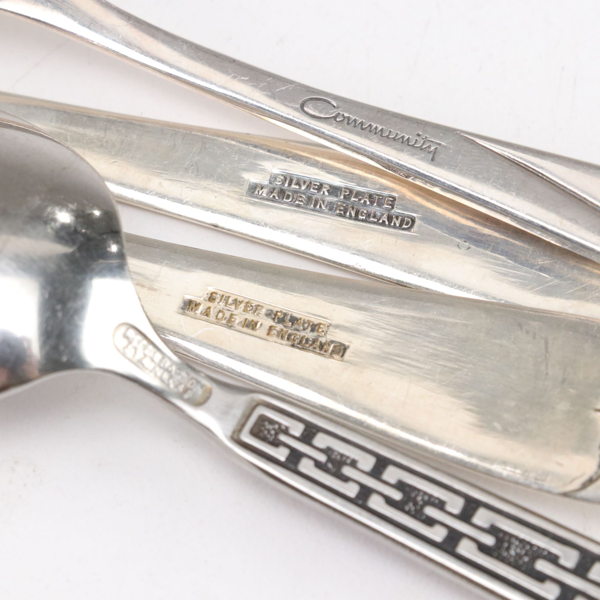 Silver Plate & Stainless Steel Flatware Set