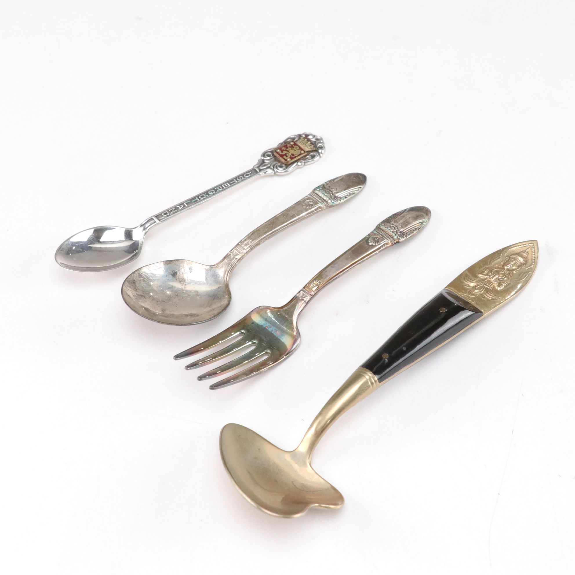 Silver Plate & Stainless Steel Flatware Set