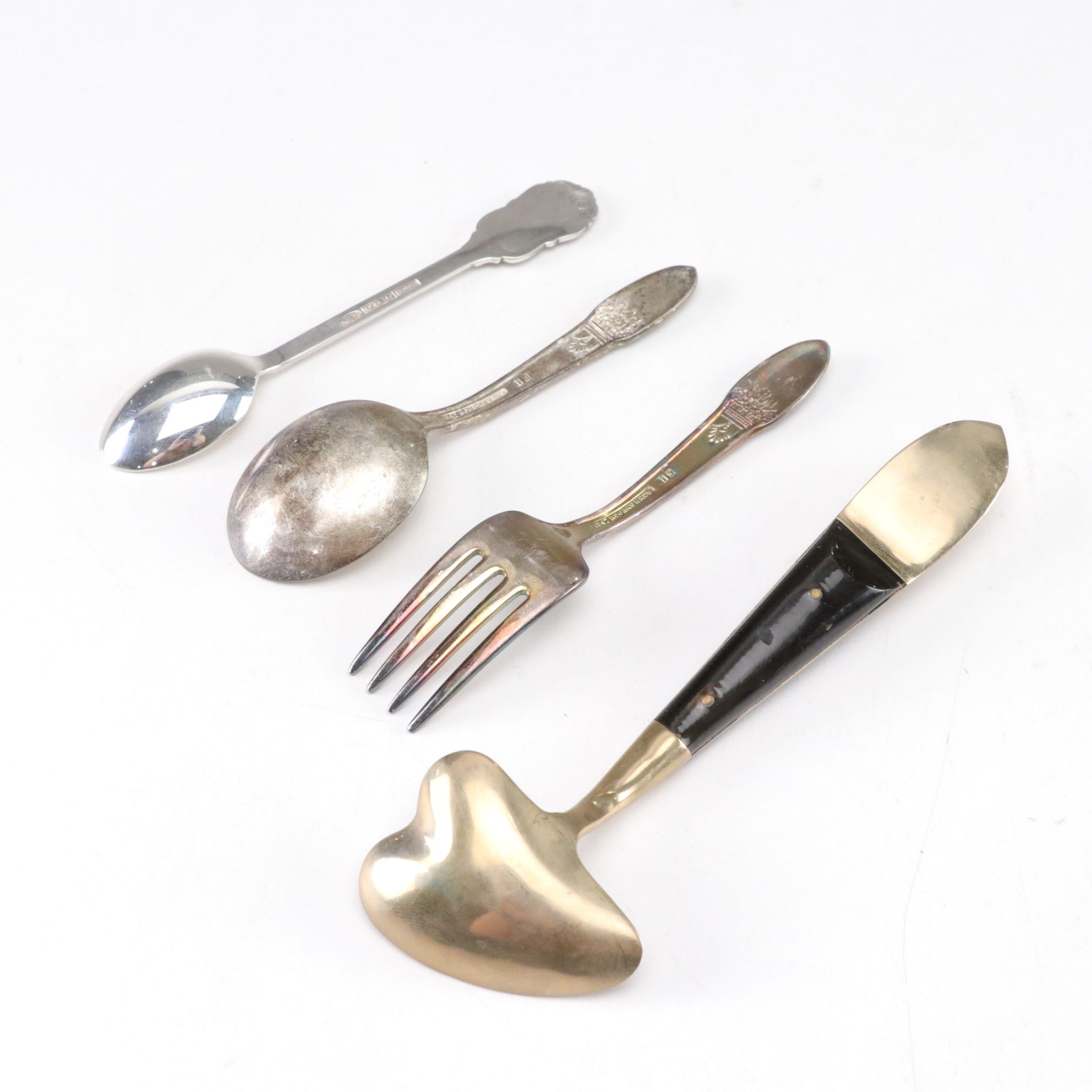 Silver Plate & Stainless Steel Flatware Set