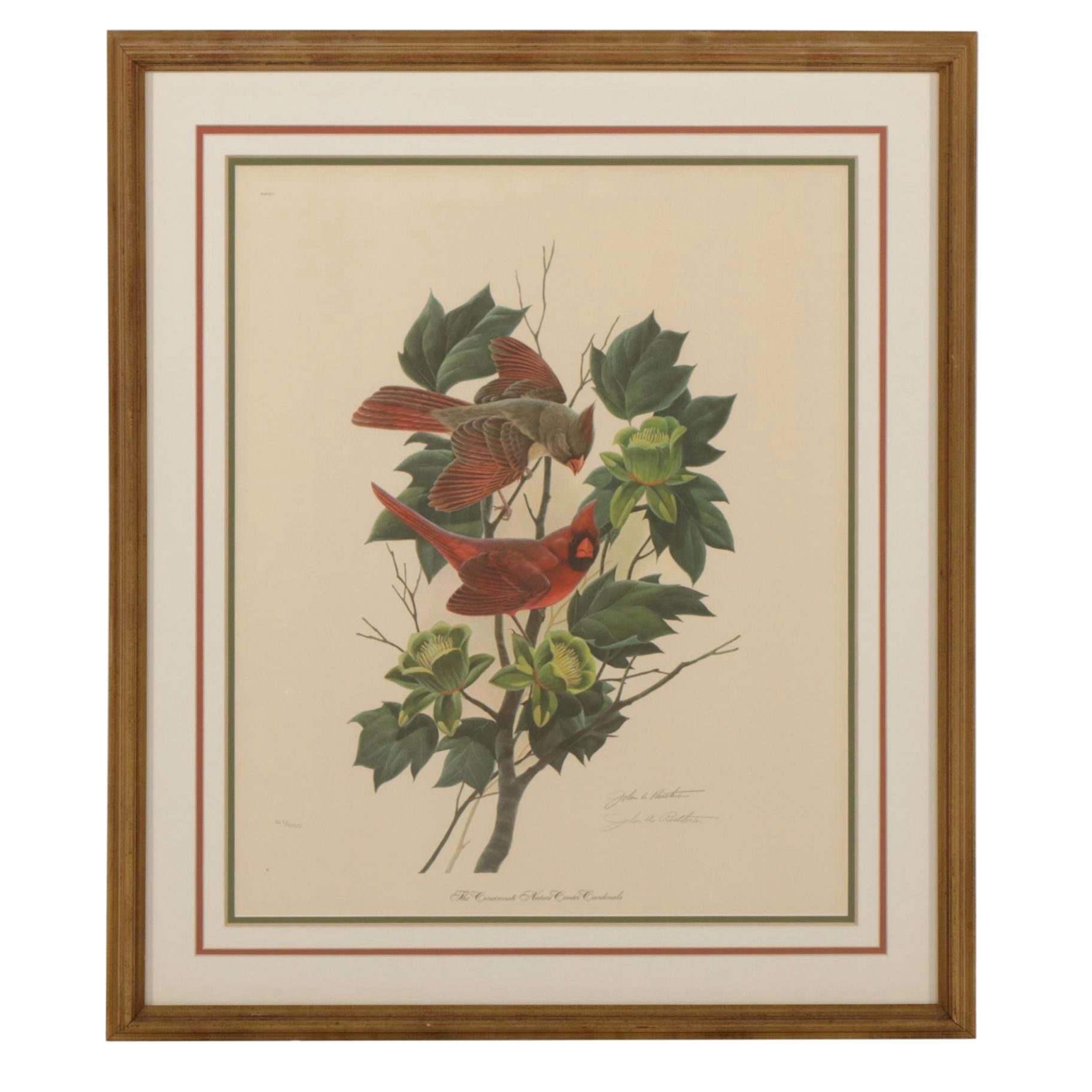 John Ruthven "The Cincinnati Nature Center Cardinals" Offset Lithograph, 1970
