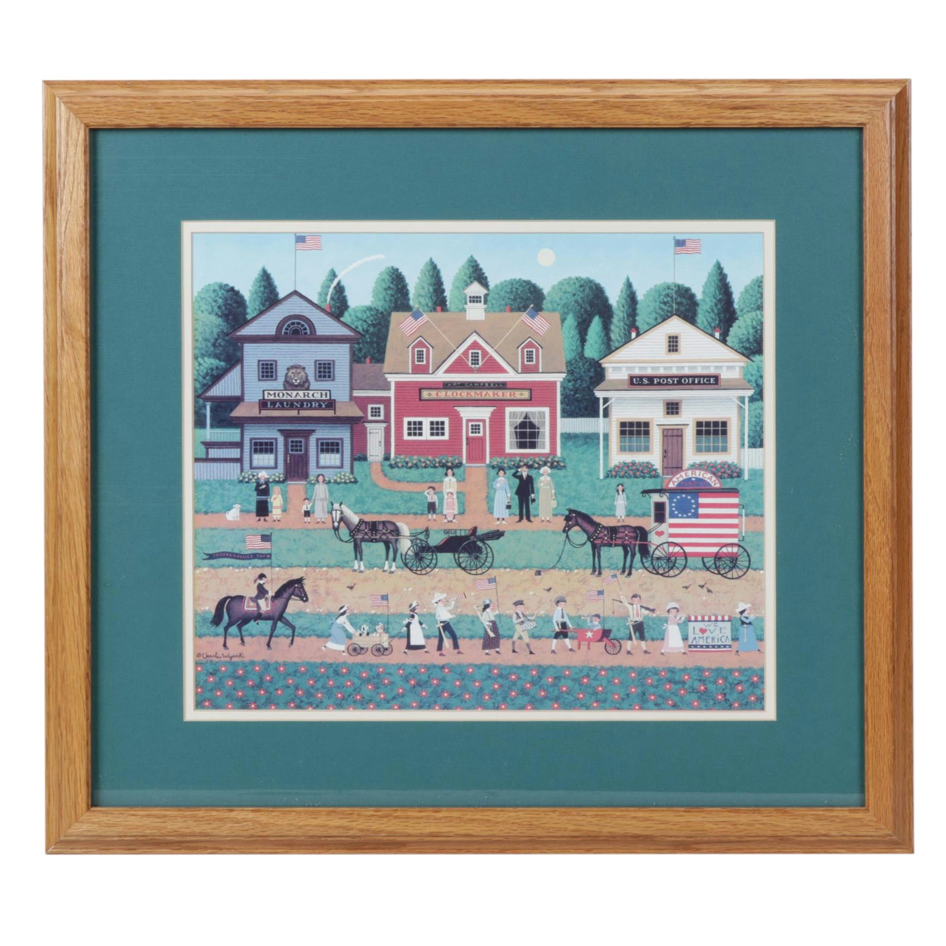 Offset Lithograph after Charles Wysocki "Young Patriots"