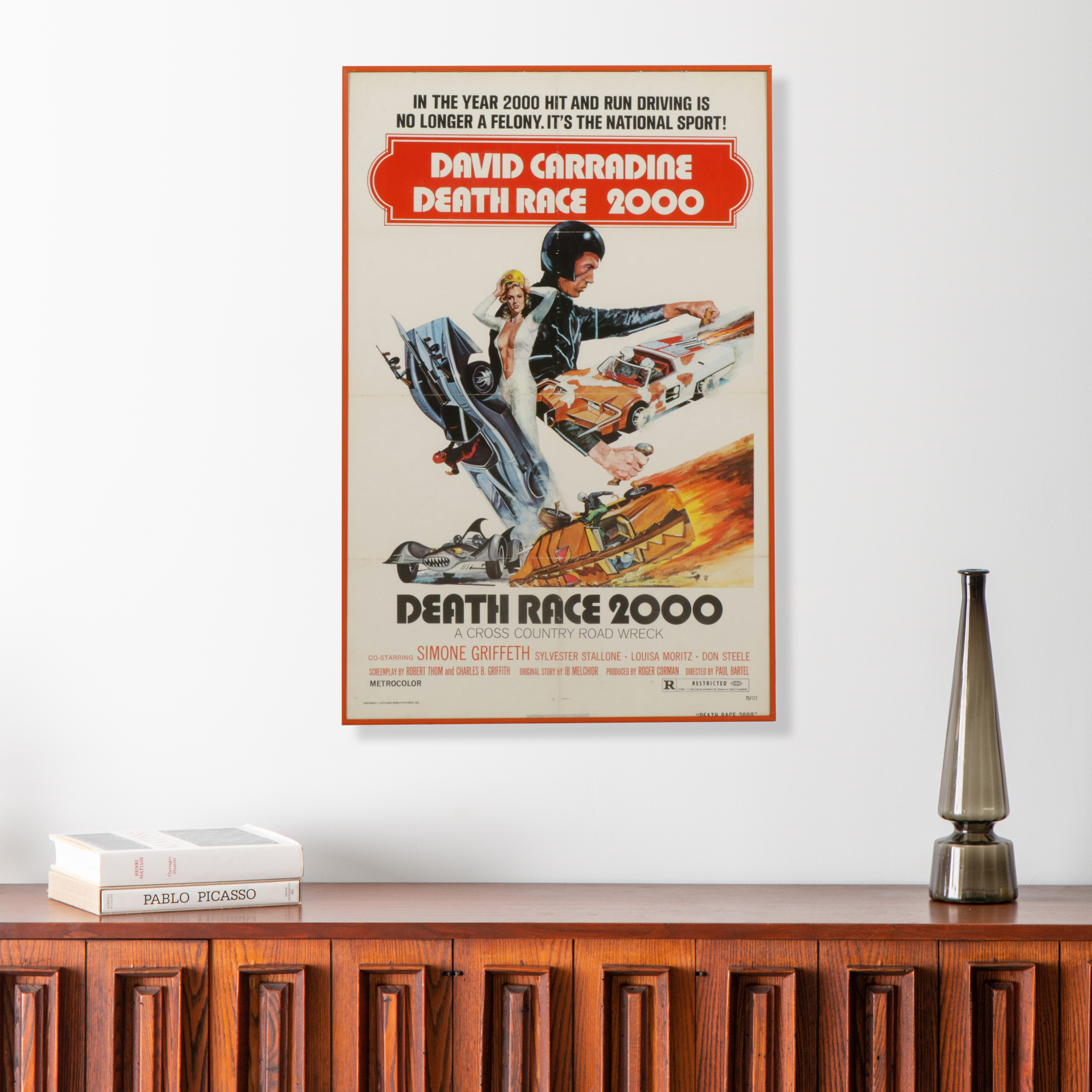 "Death Race 2000" Original Offset Lithograph Movie Poster, 1975