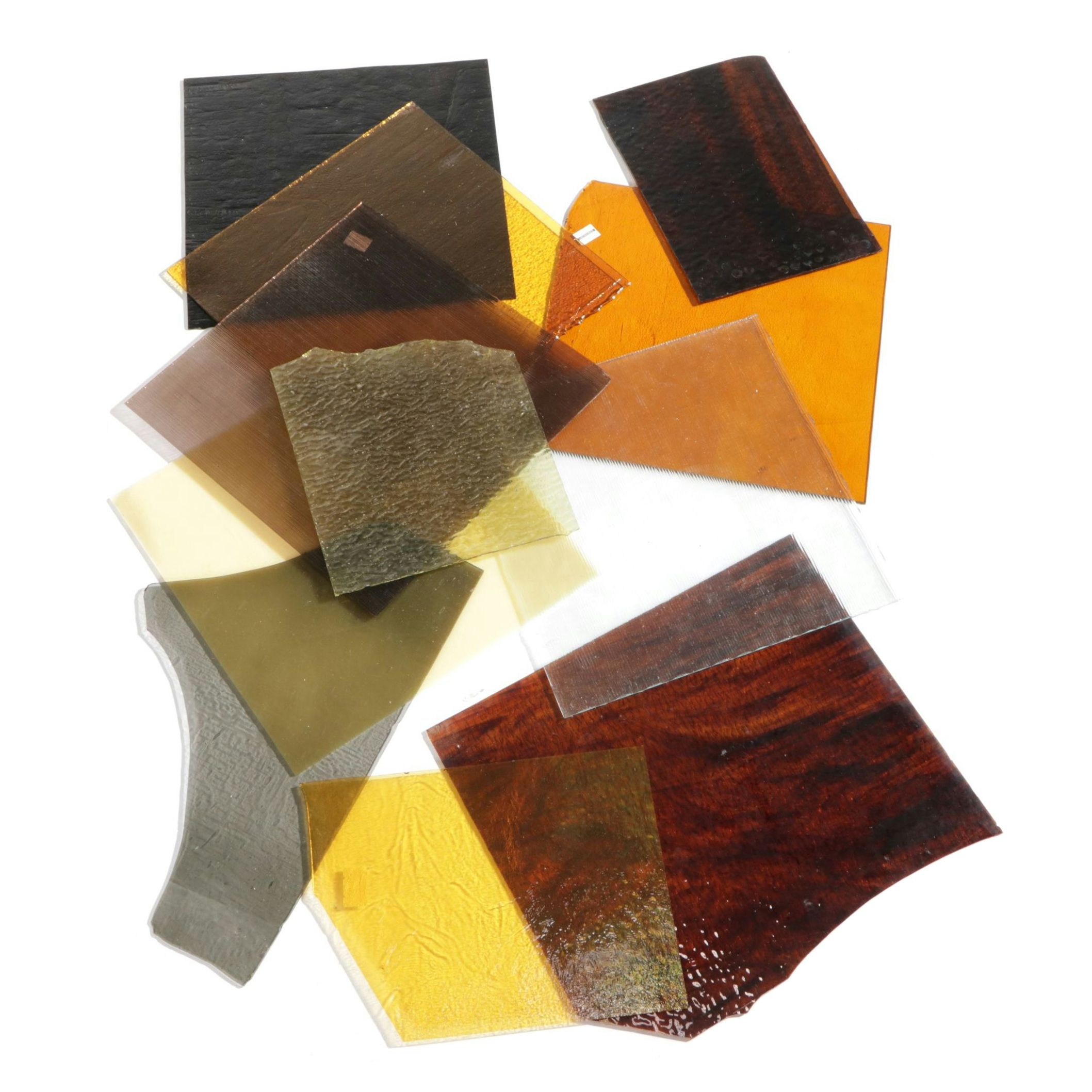 Iridescent, Bubble, Textured & Other Art Glass Sheets