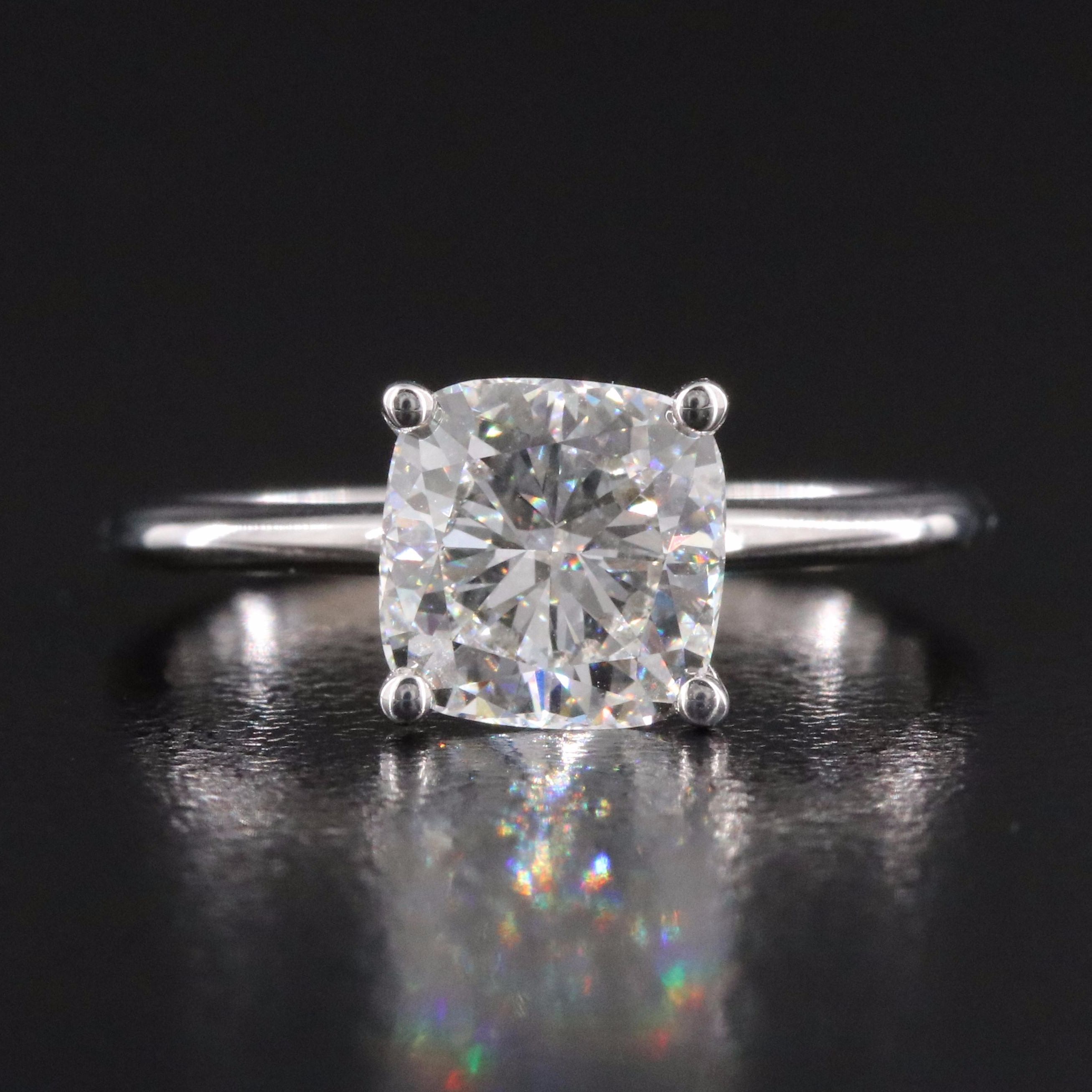 14K 2.07 CT Lab Grown Diamond Ring with Online IGI Report