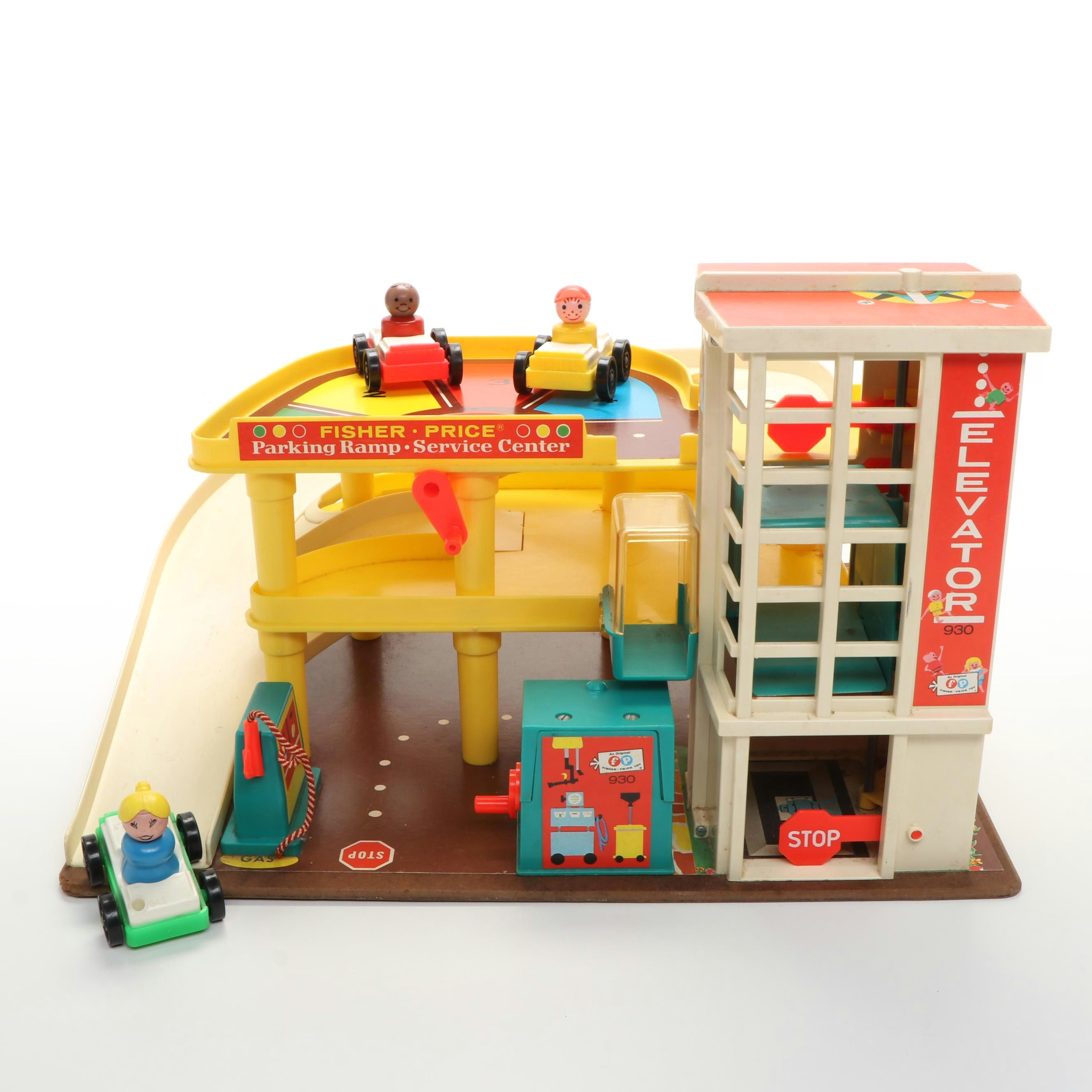 Fisher-Price Parking Ramp Service Center Toy Set, Late 20th Century