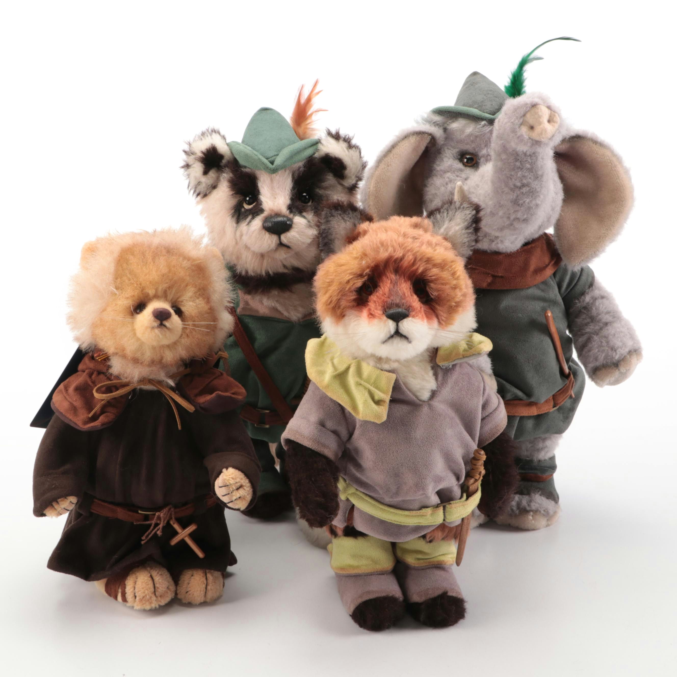 Charlie Bears Isabelle Collection Limited Edition "Robin Hood" Themed Plush Toys