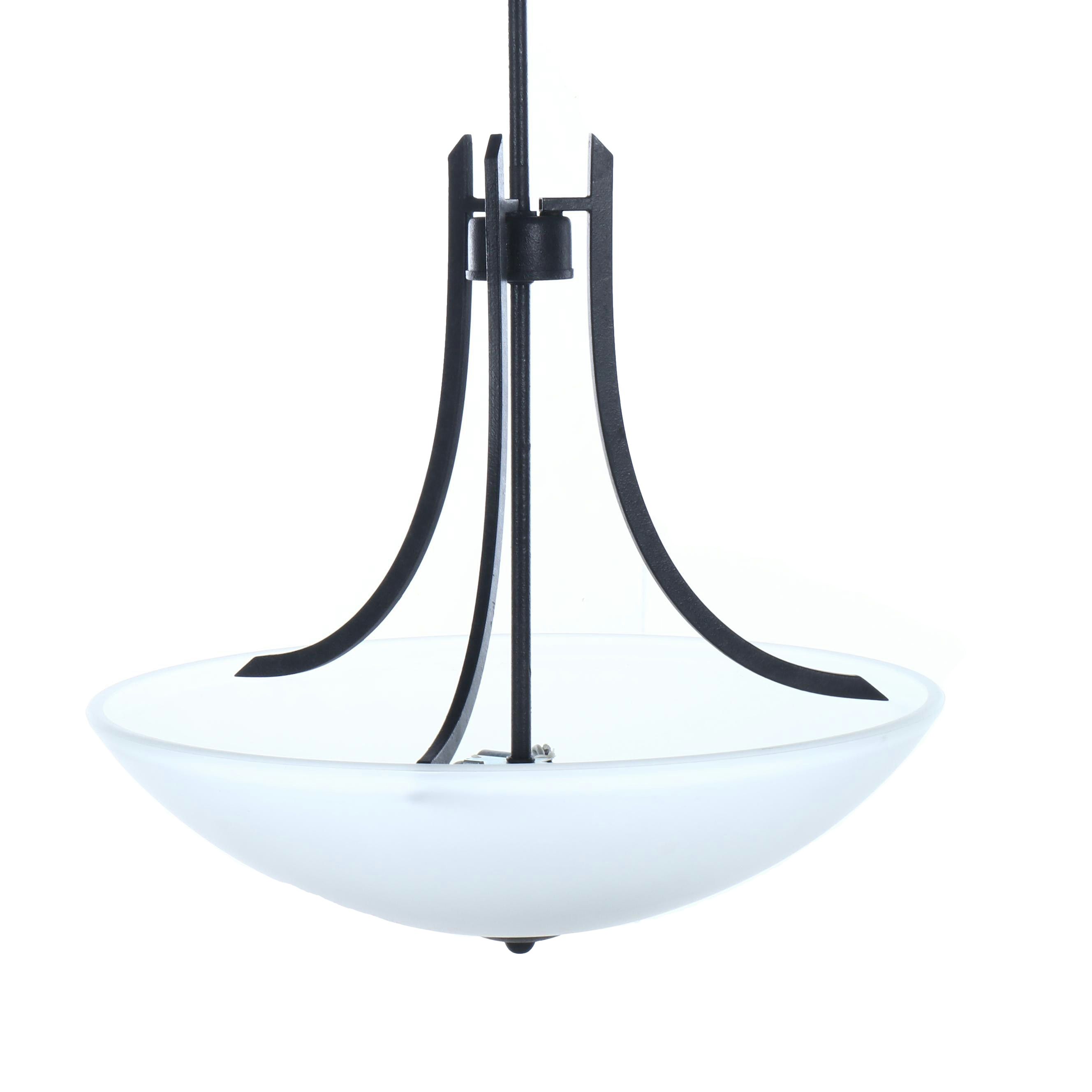 Kenroy Home "Mirage" Alabaster Glass Plaffonier Pendant Light