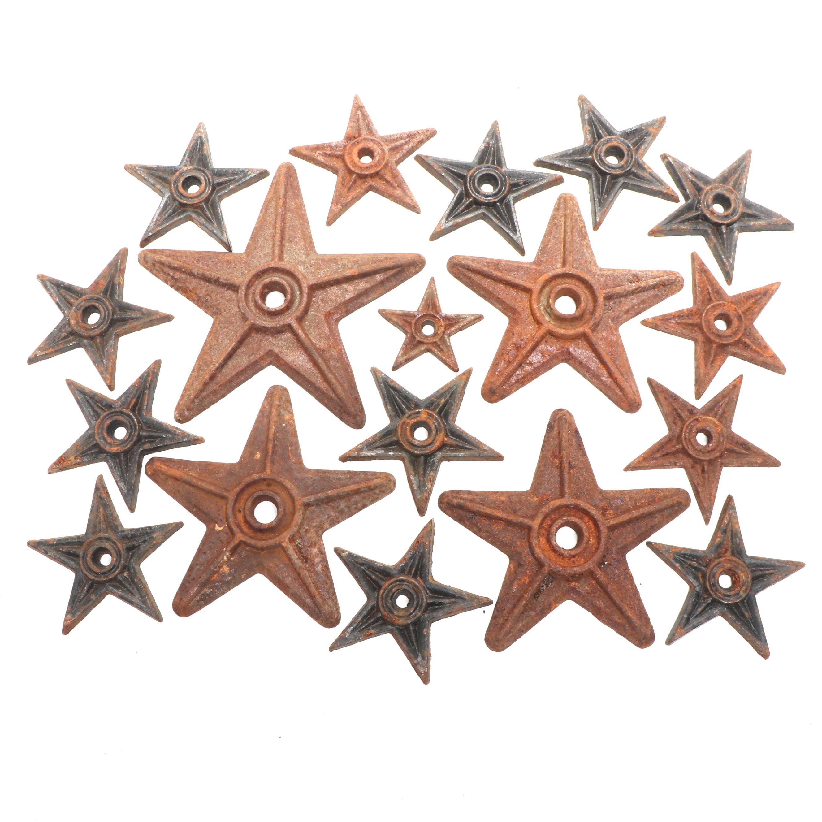 Cast Iron Star Building Plates Architectural Salvage