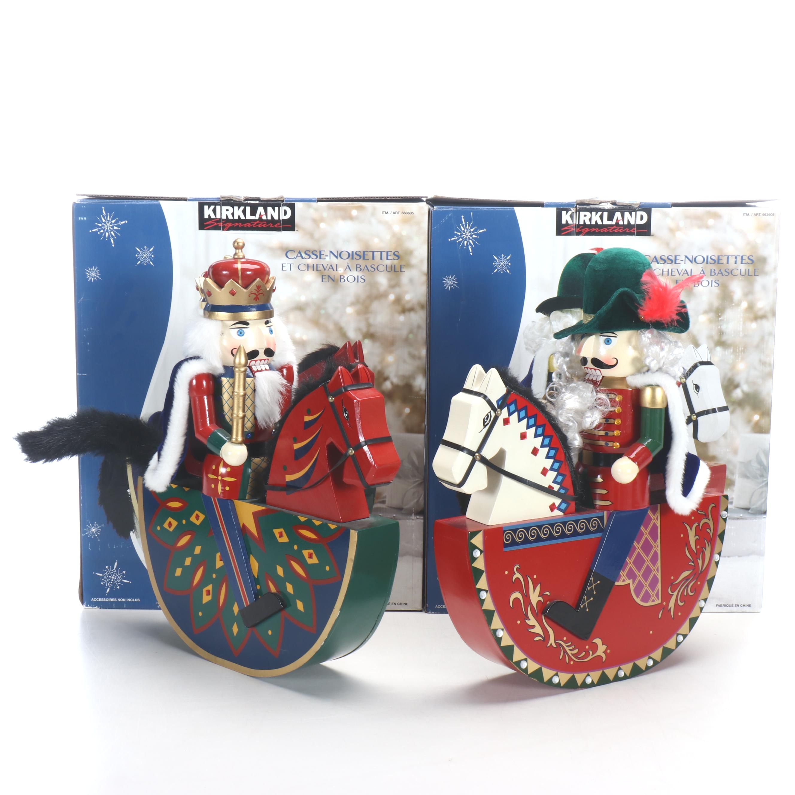 Kirkland Wooden Rocking Horse Nutcrackers