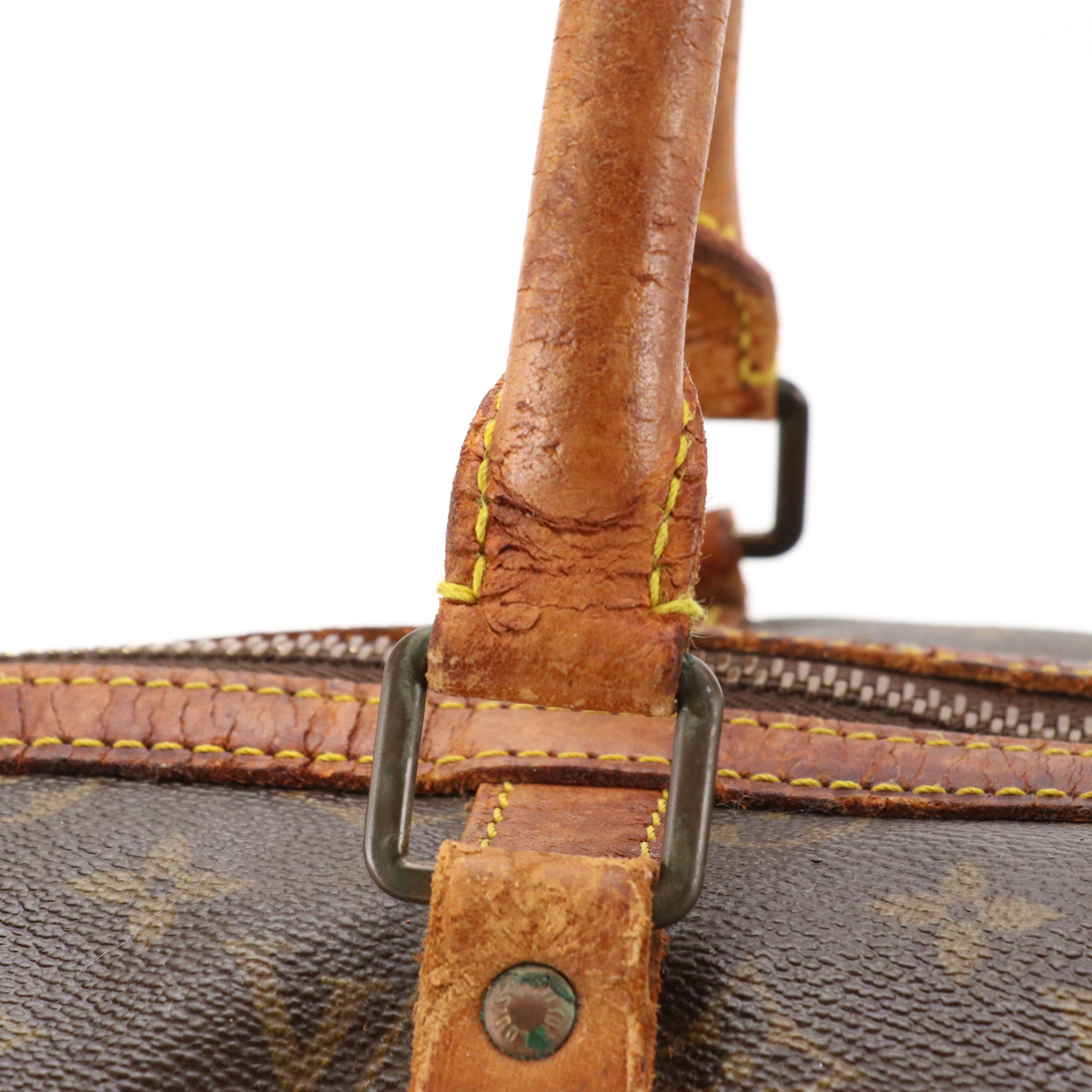 Louis Vuitton Sac Sport Travel Bag in Monogram Coated Canvas and Leather Trim