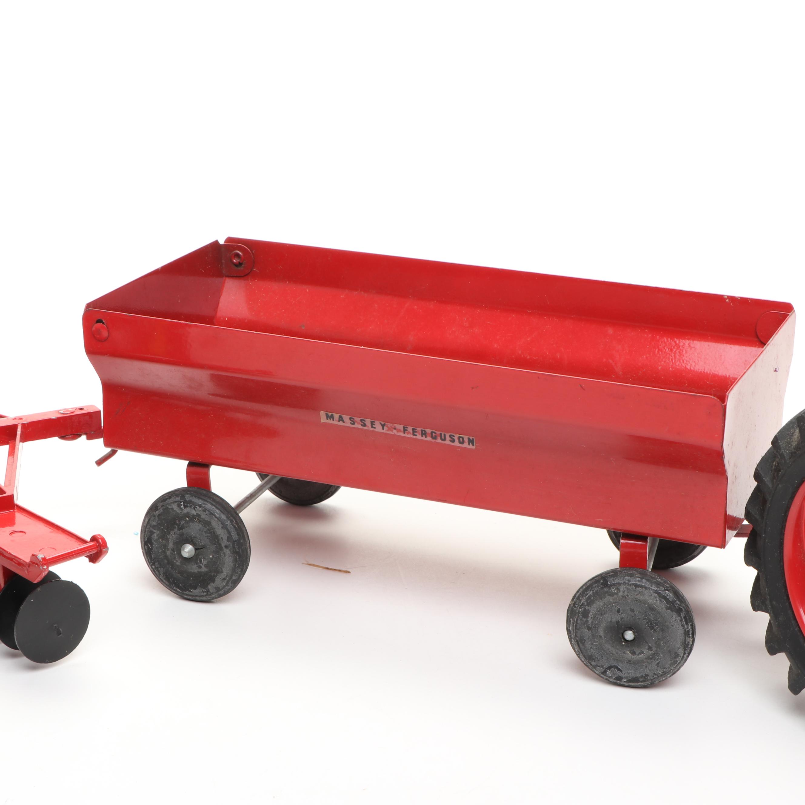 Ertl Massey Ferguson 175 Diesel with Attachments, Mid-20th Century