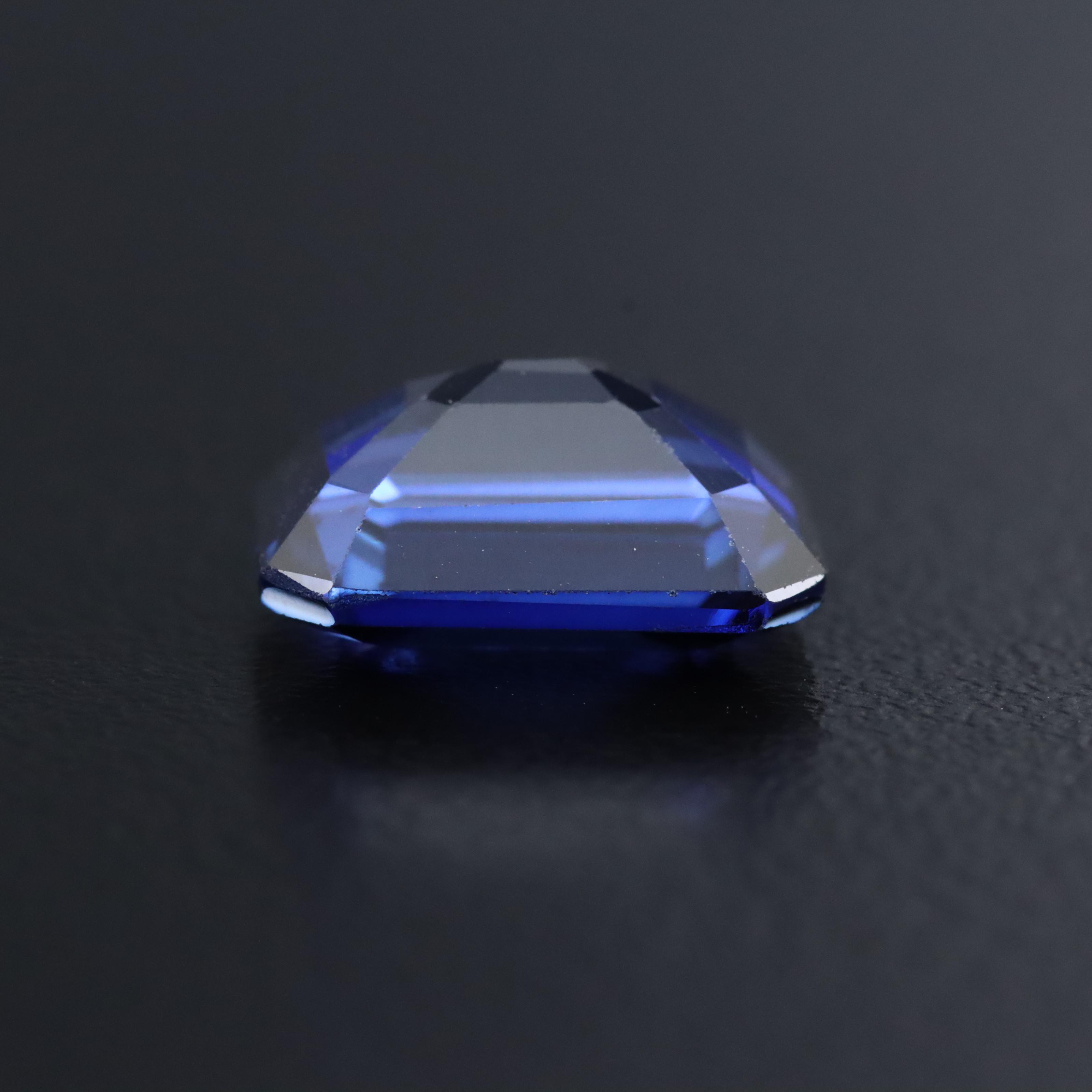 Loose 5.69 CT Lab Grown Sapphire