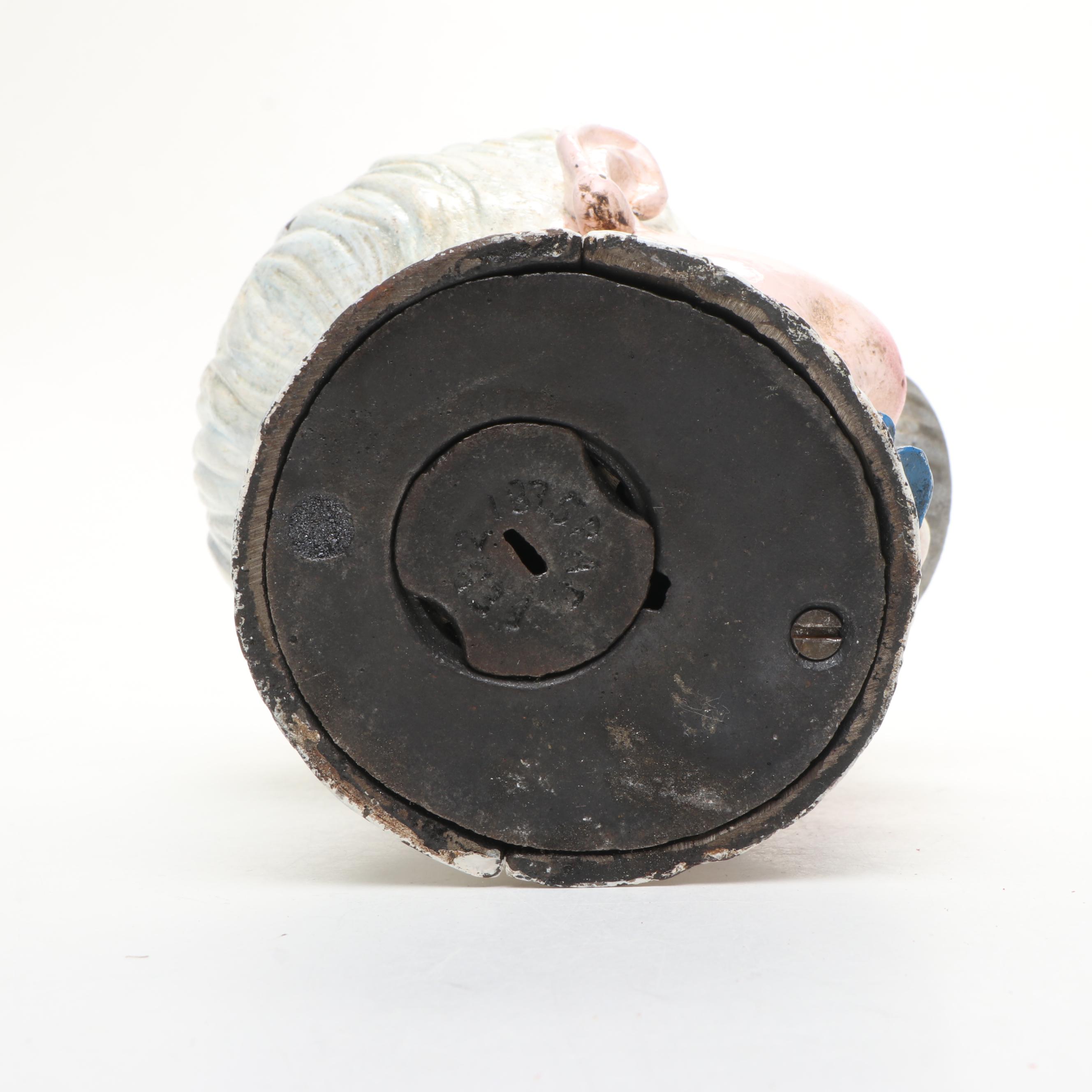 Coca-Cola Sprite Boy Cast Iron Advertising Bank, Mid-20th Century