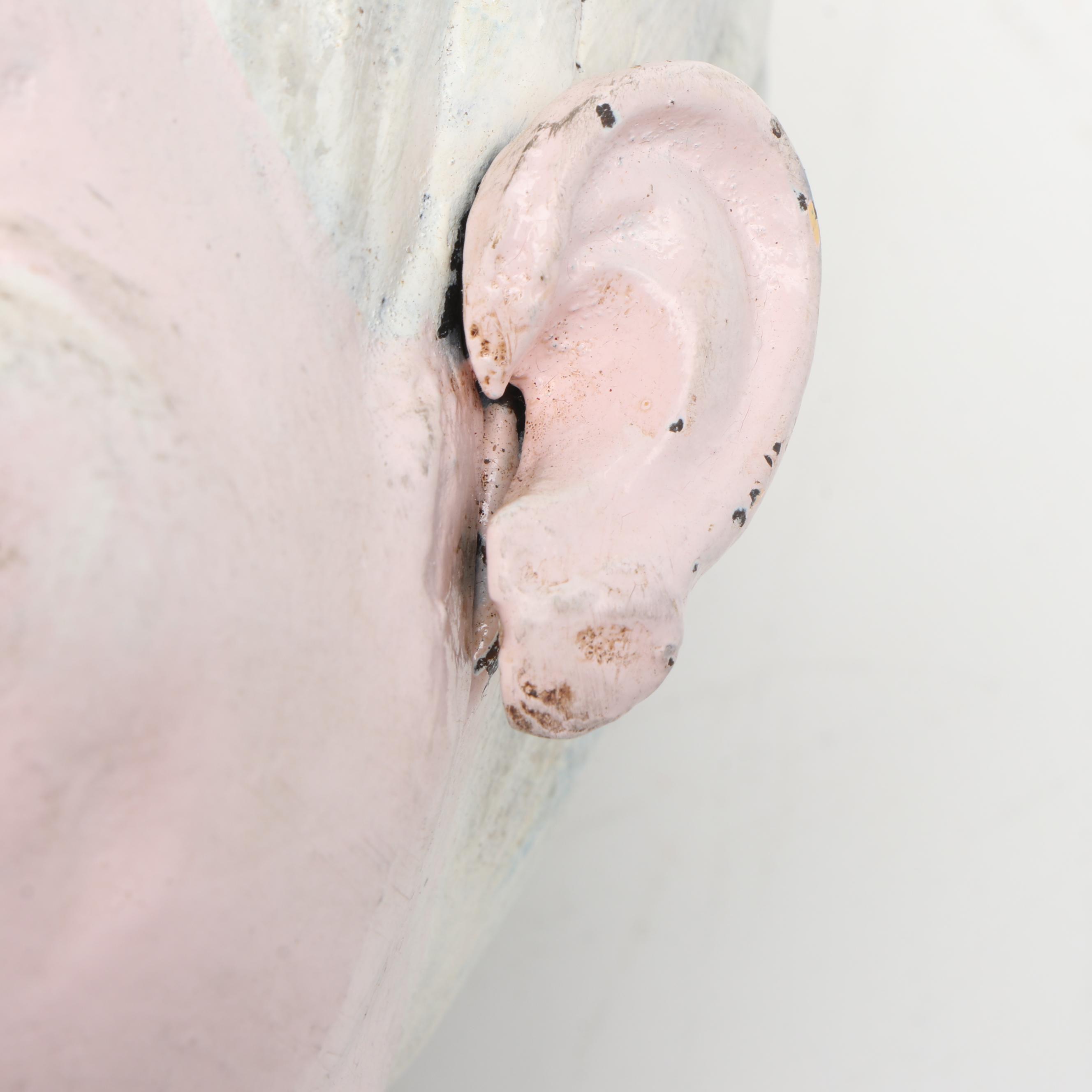 Coca-Cola Sprite Boy Cast Iron Advertising Bank, Mid-20th Century