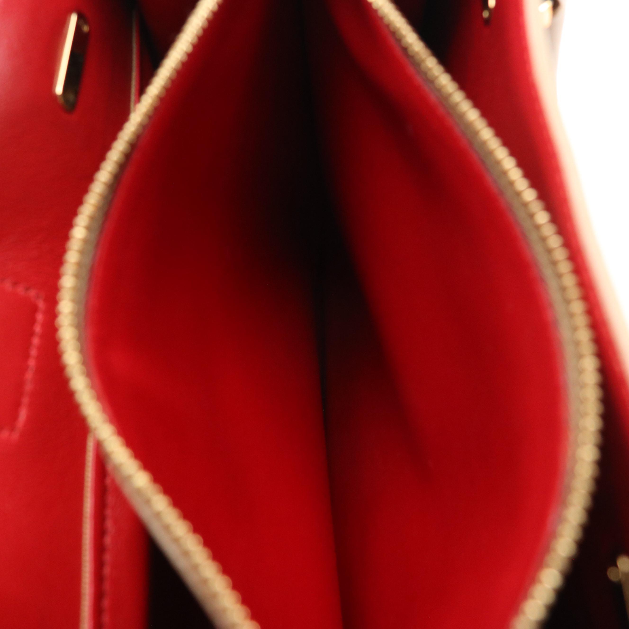 Salvatore Ferragamo Juliet Gancini Lock Handbag Tote in Brown Leather