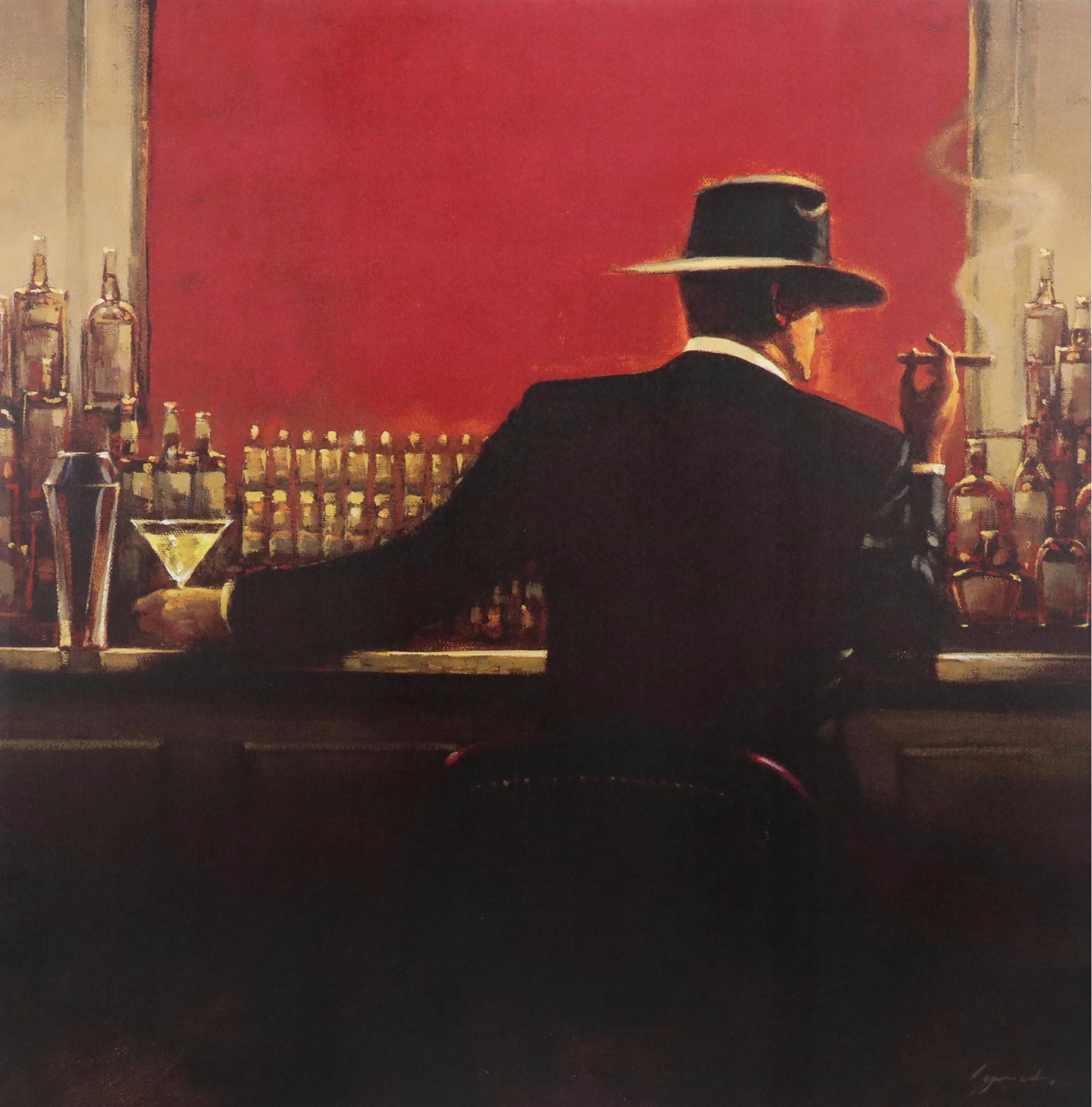 After Brent Lynch Giclée Diptych "Evening Lounge"