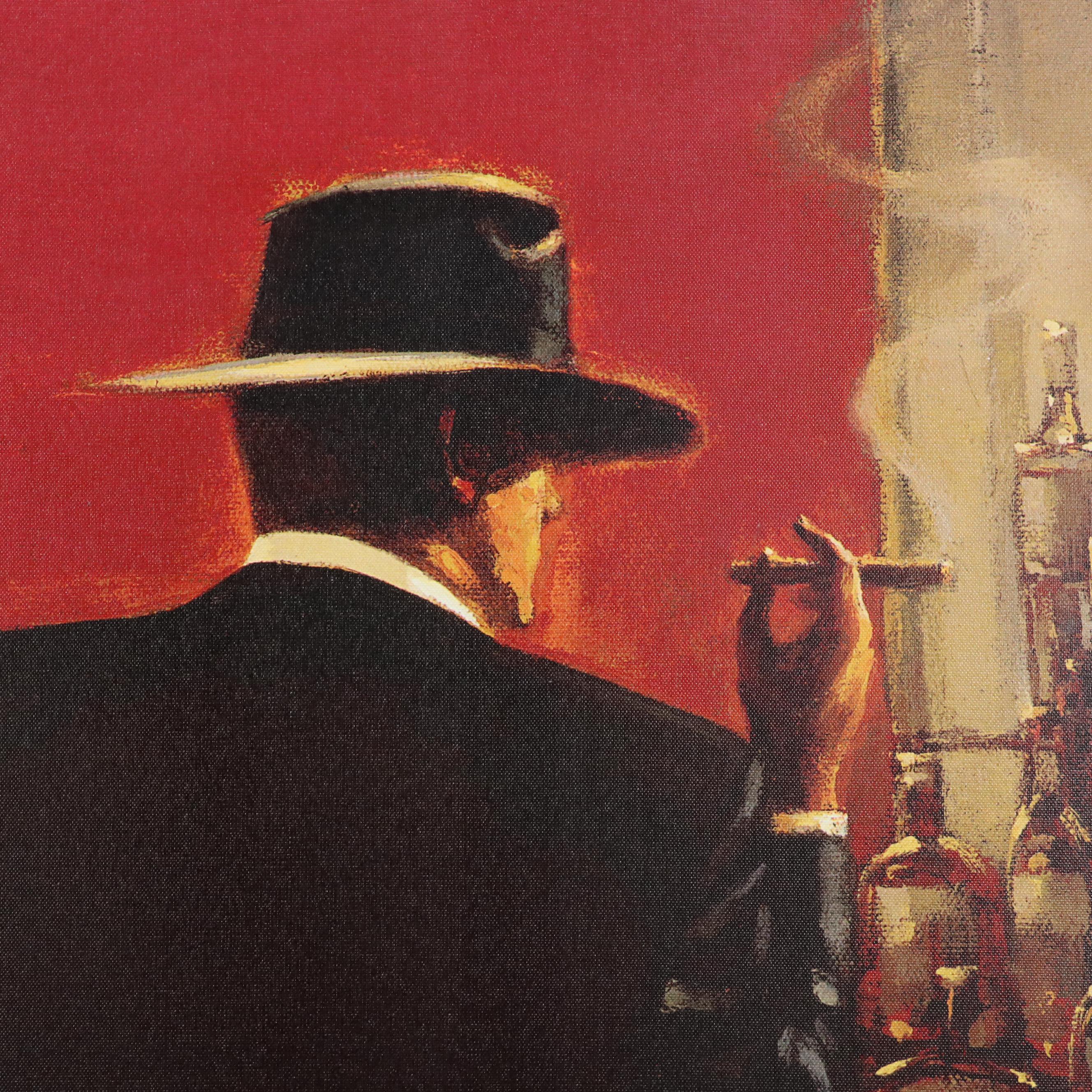 After Brent Lynch Giclée Diptych "Evening Lounge"