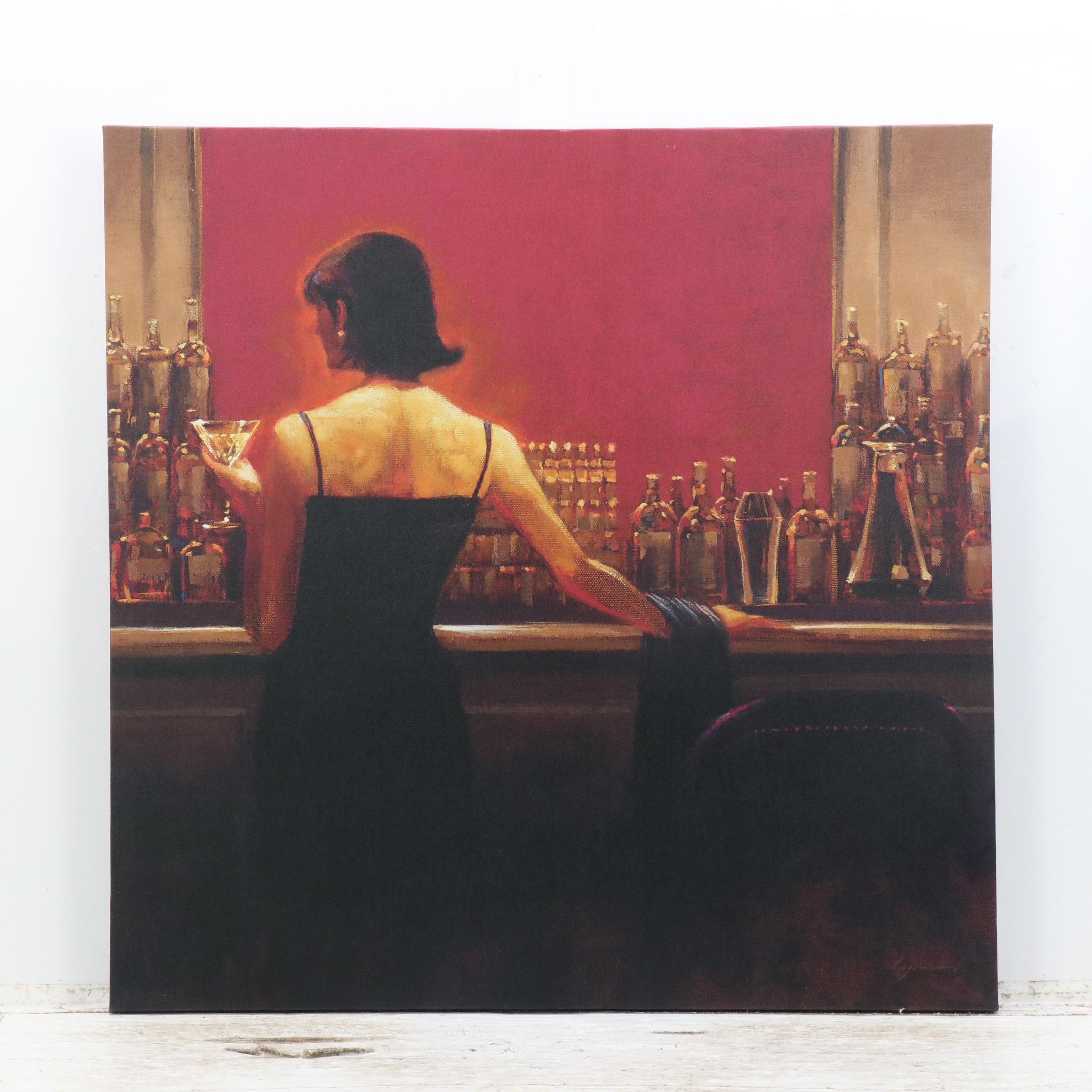 After Brent Lynch Giclée Diptych "Evening Lounge"