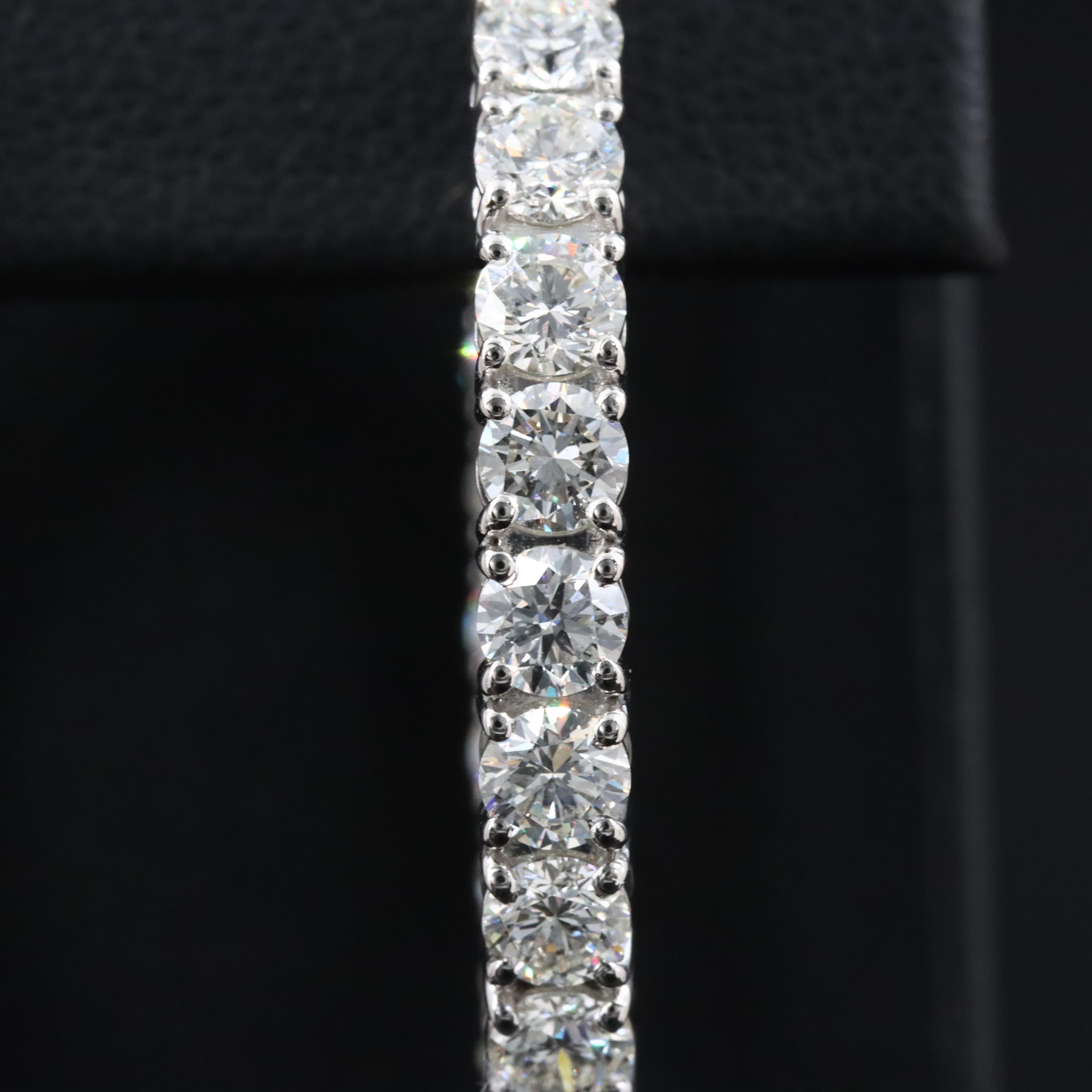 Platinum 8.38 CTW Diamond Inside Out Hoop Earrings