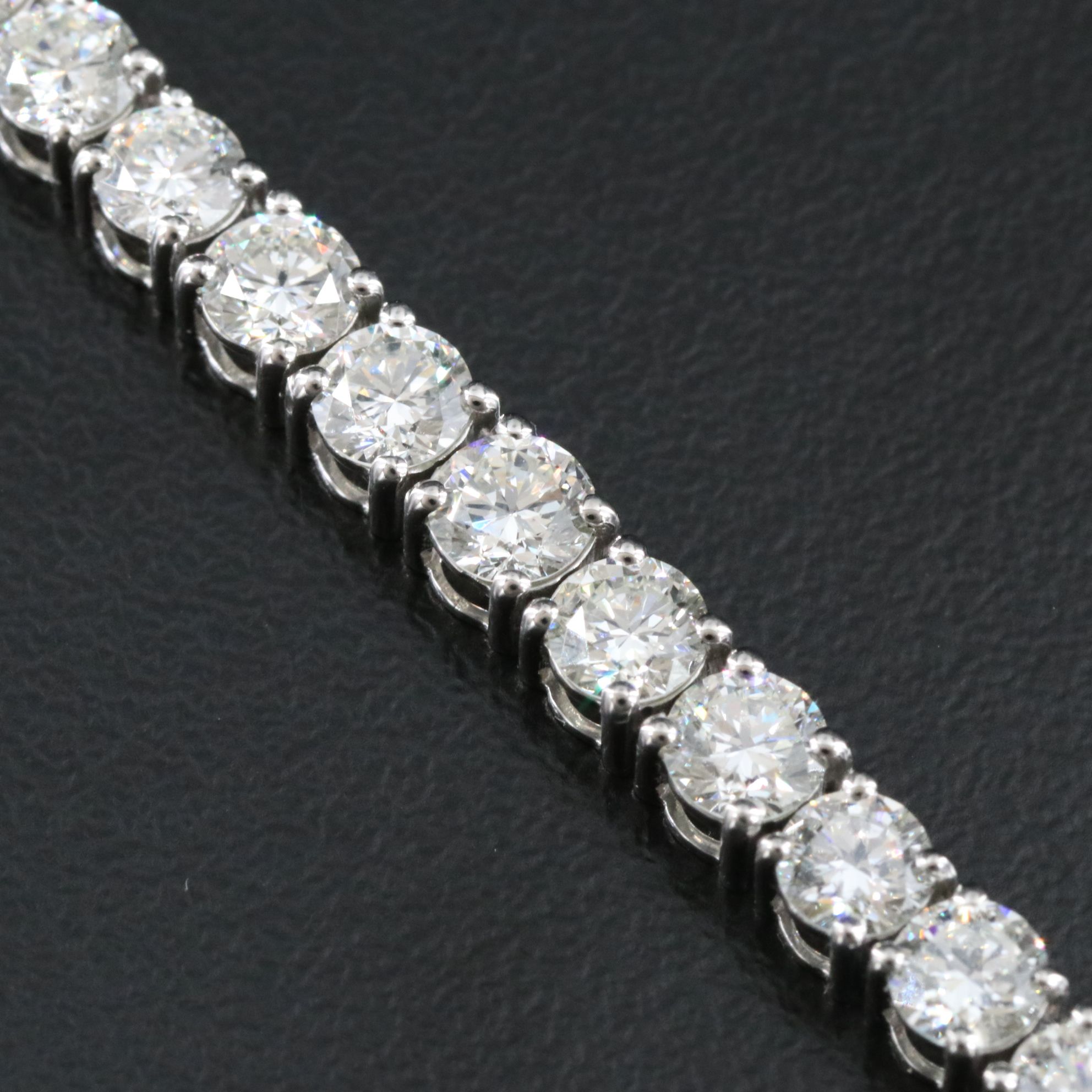 Platinum 13.31 CTW Diamond Riviera Necklace
