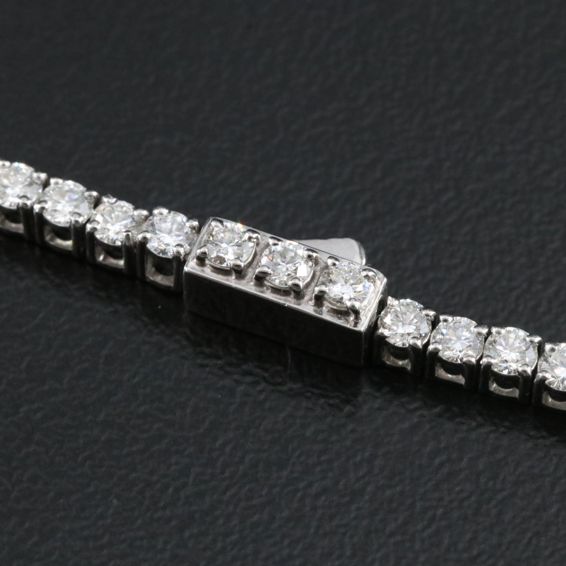 Platinum 13.31 CTW Diamond Riviera Necklace