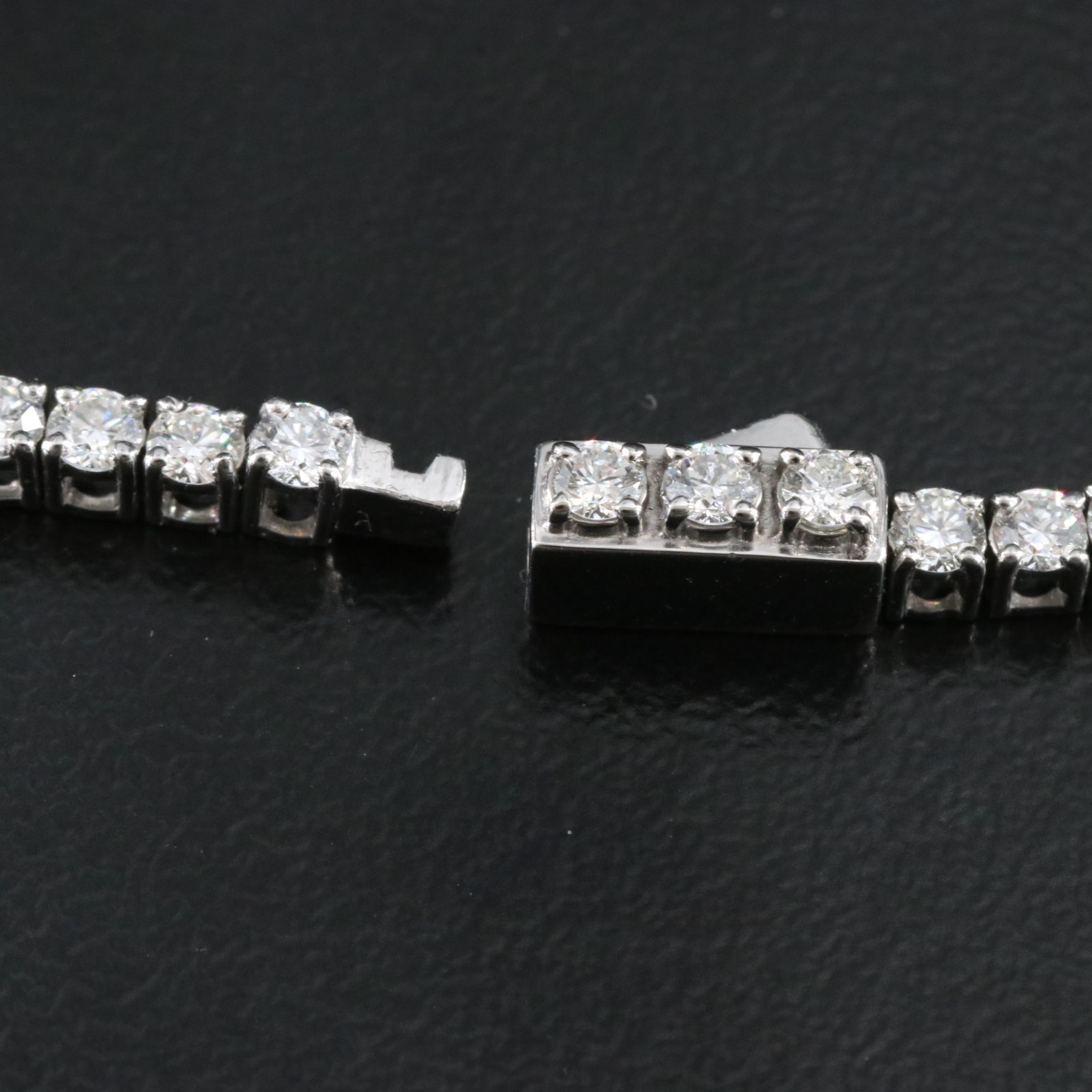 Platinum 13.31 CTW Diamond Riviera Necklace