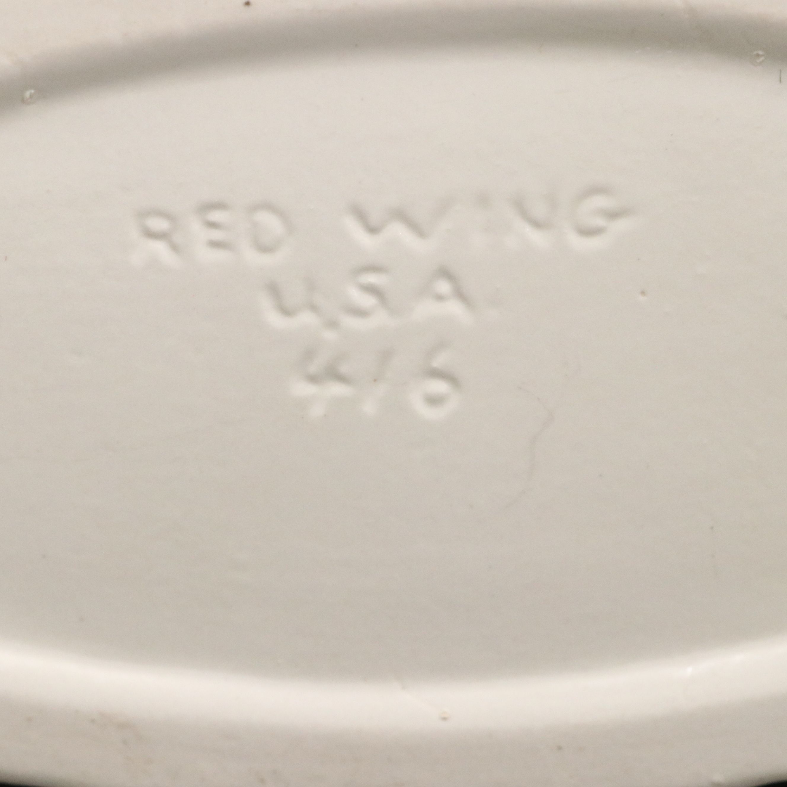 Red Wing Pottery Matte White Gladiolus Vase, Mid-20th Century